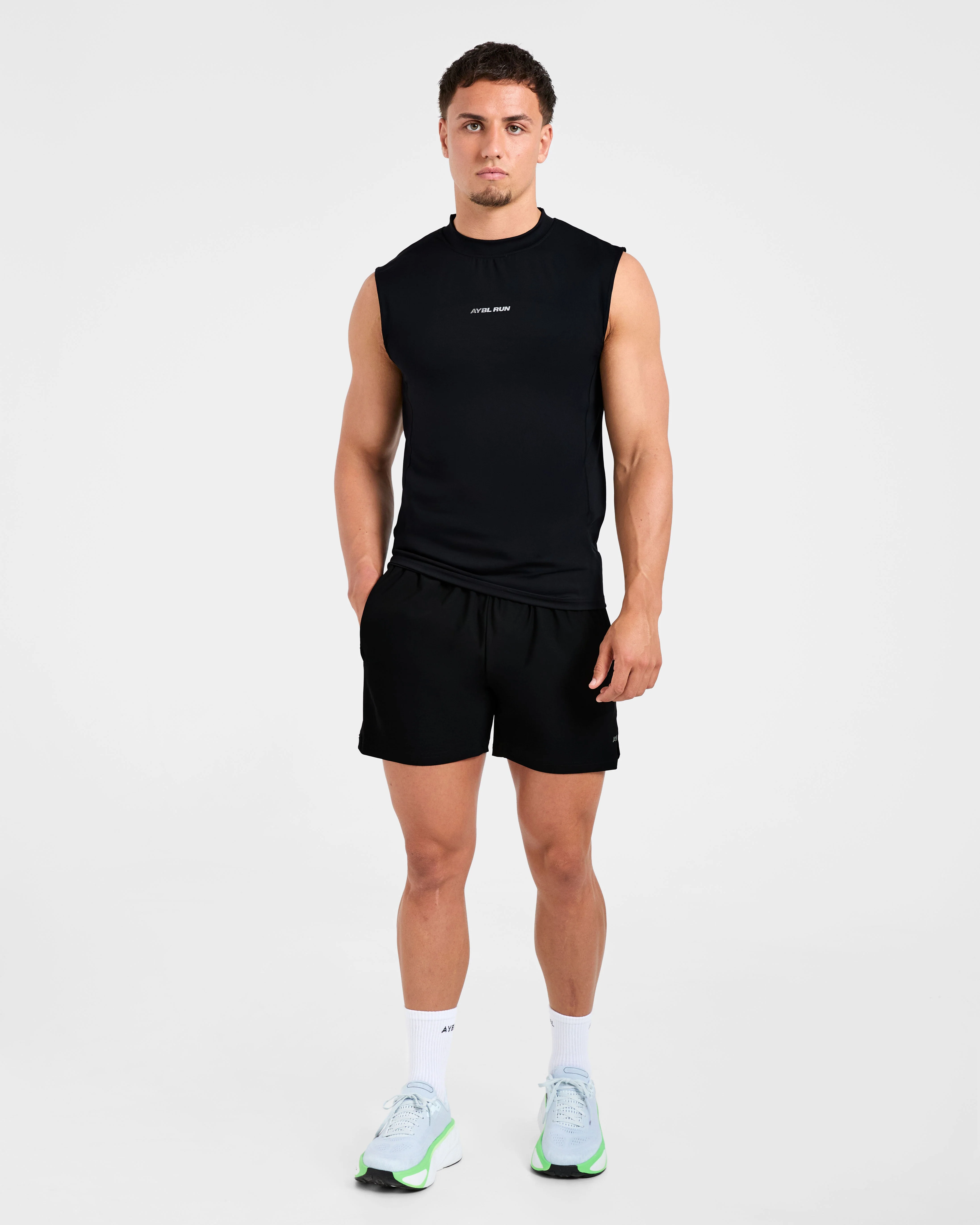 Run 5" Shorts - Black - Image 3