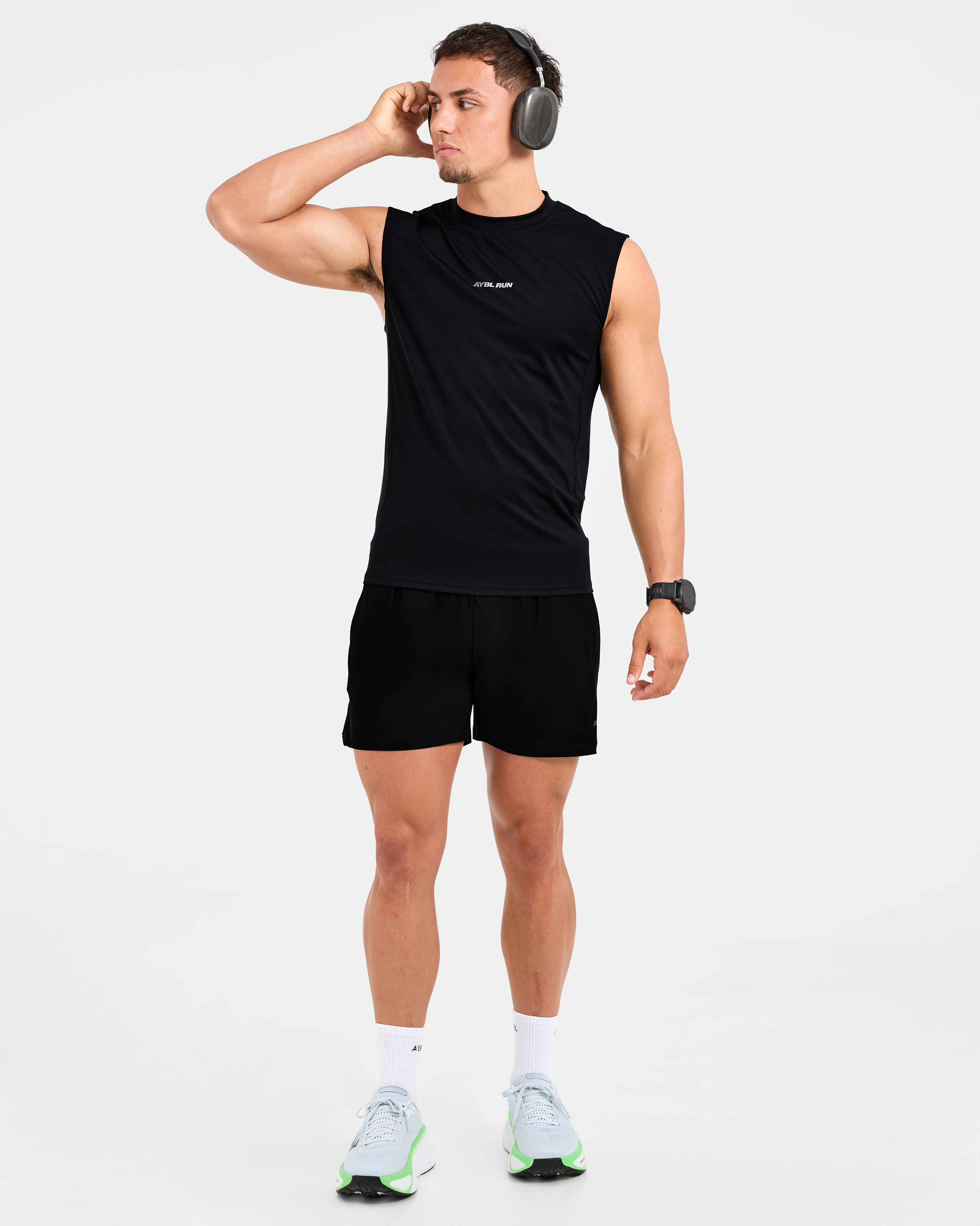 Run 5" Shorts - Black - Image 7