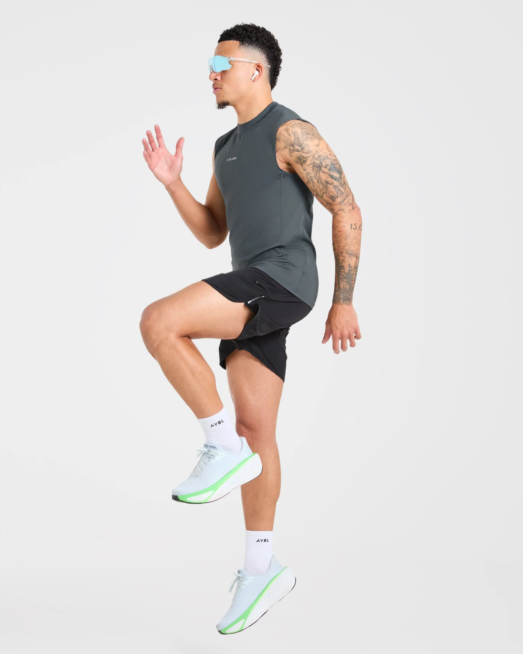 Run Slim Tank - Slate Blue - Image 7