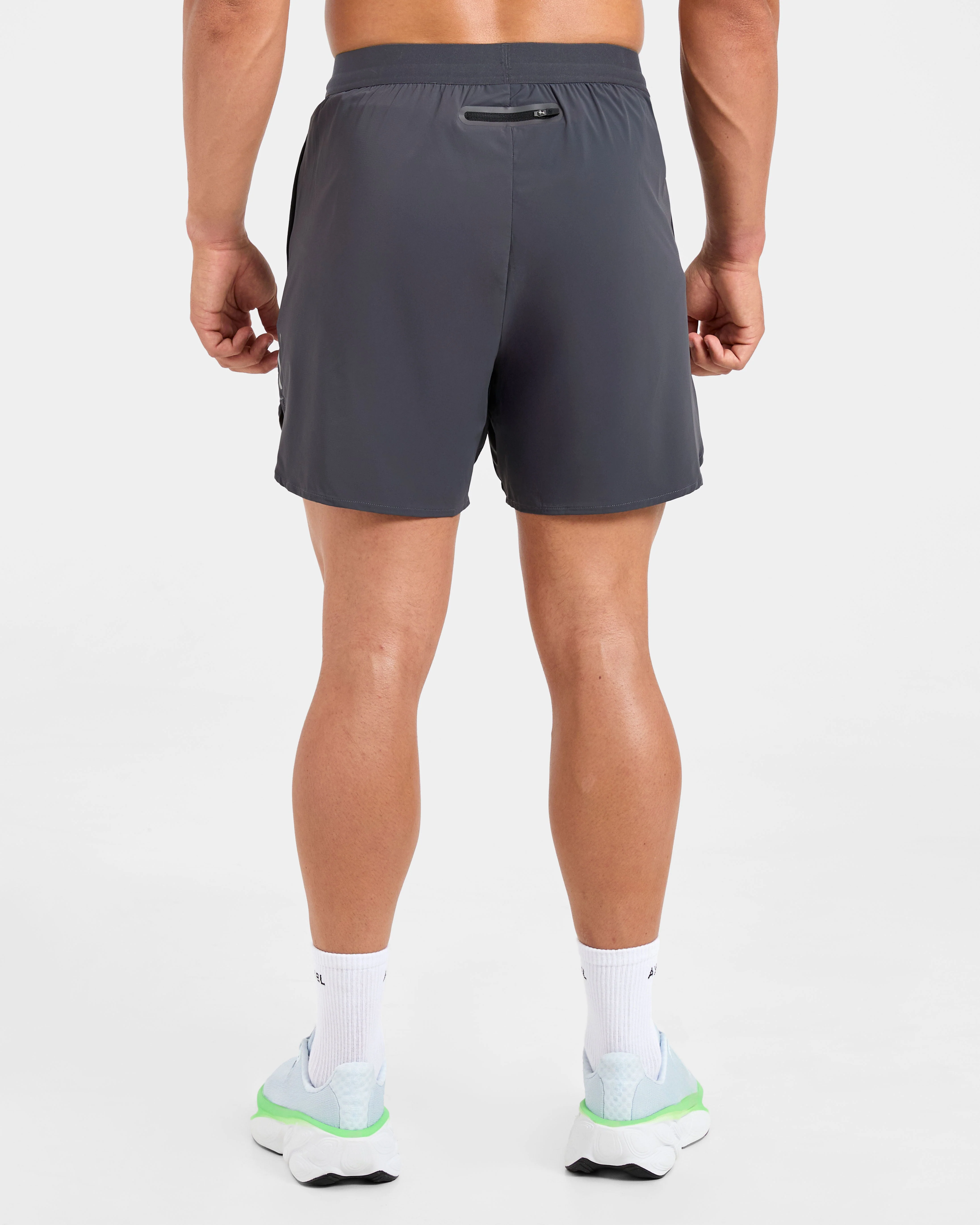 Run Speed Shorts - Hurricane Grey - Image 2