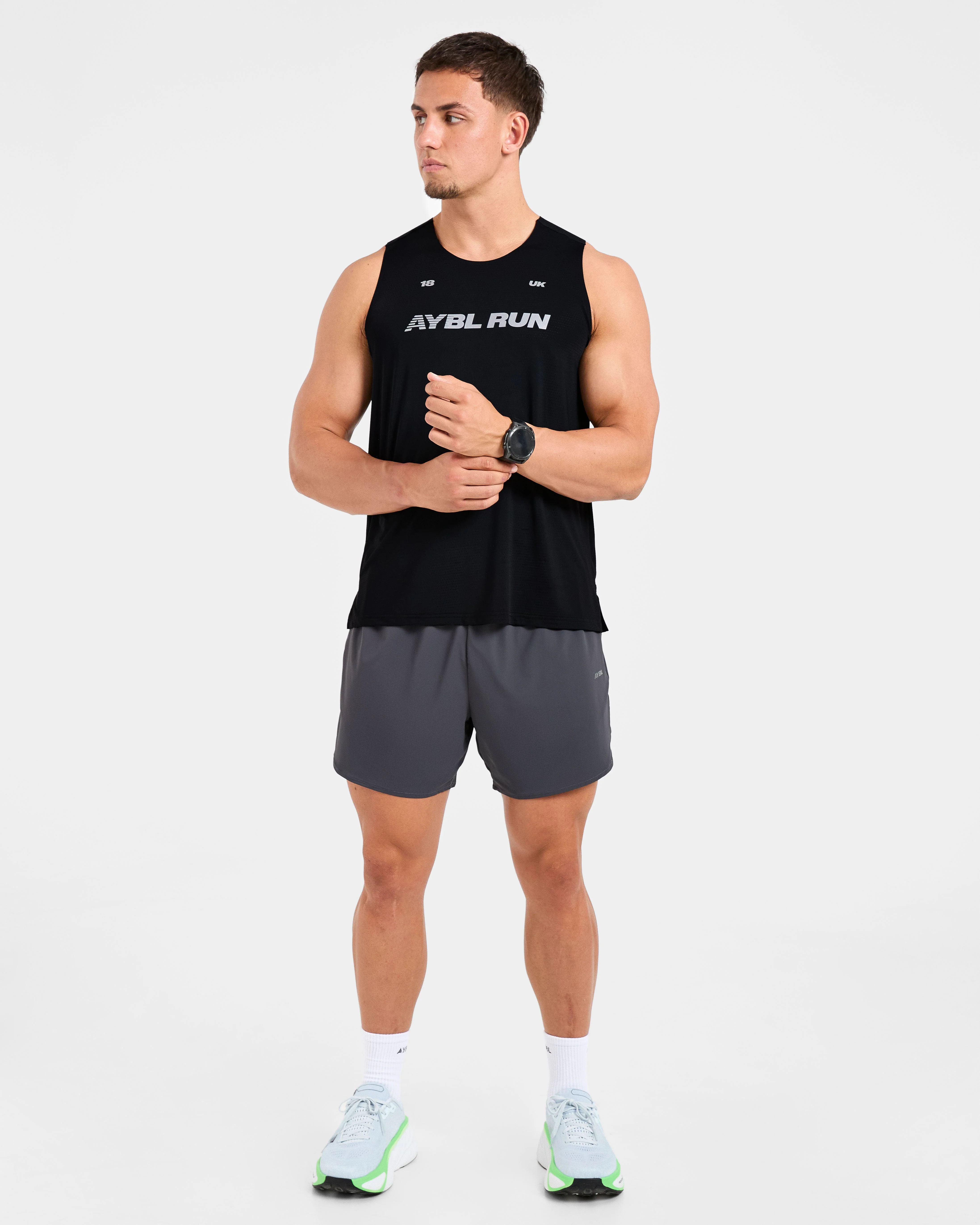 Run Speed Shorts - Hurricane Grey - Image 7