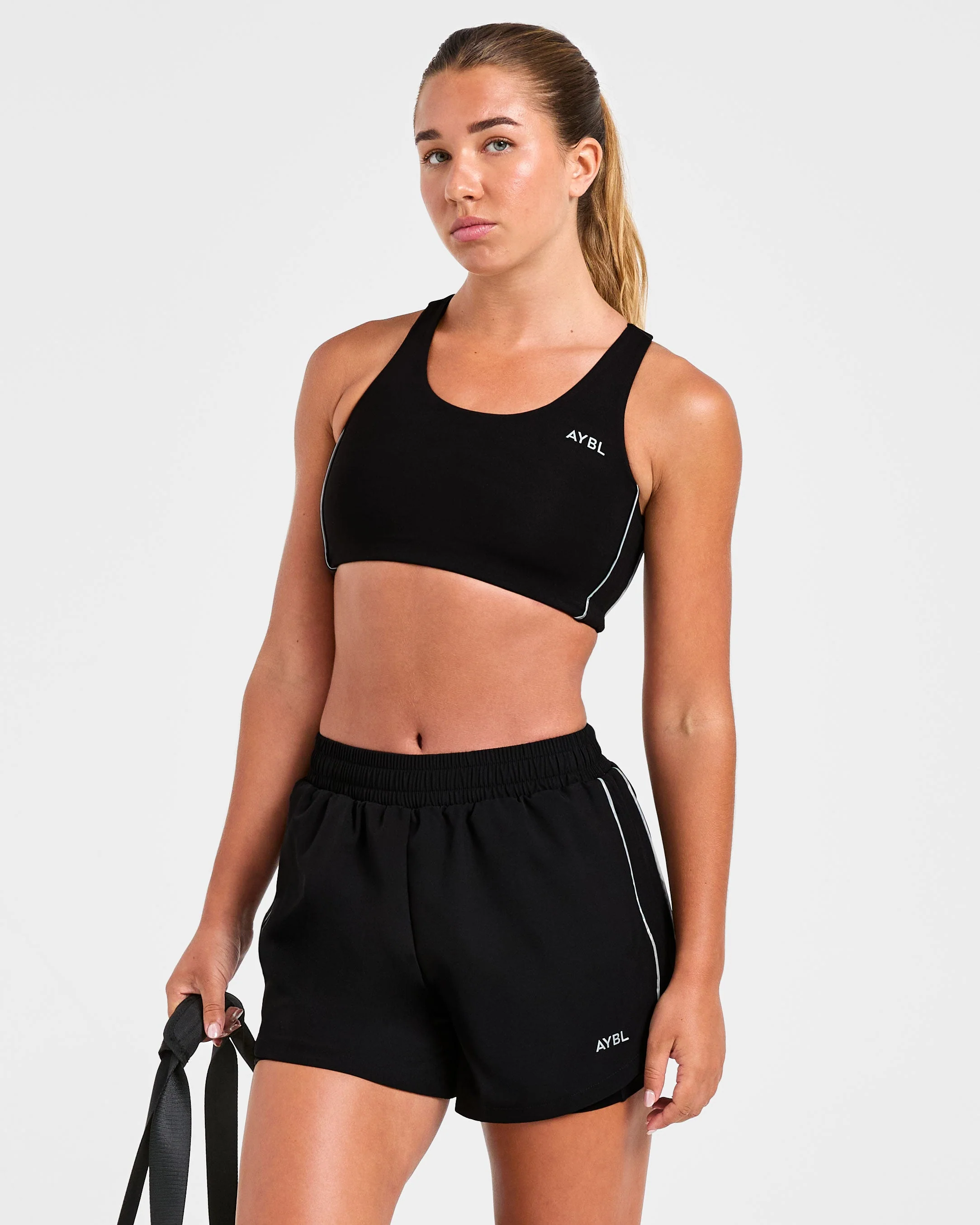 Run Sports Bra - Black - Image 7