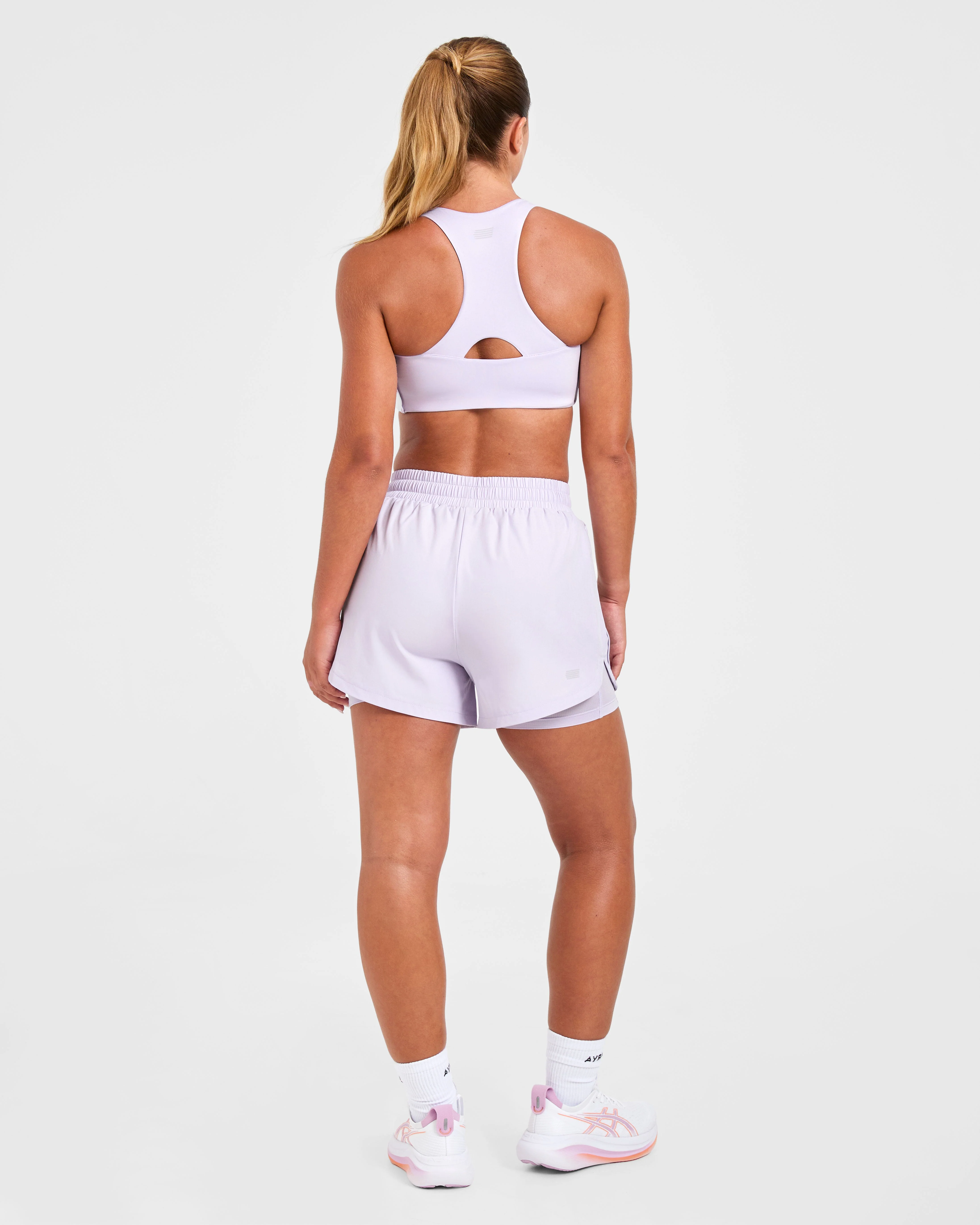 Run Sports Bra - Ice Lilac - Image 4