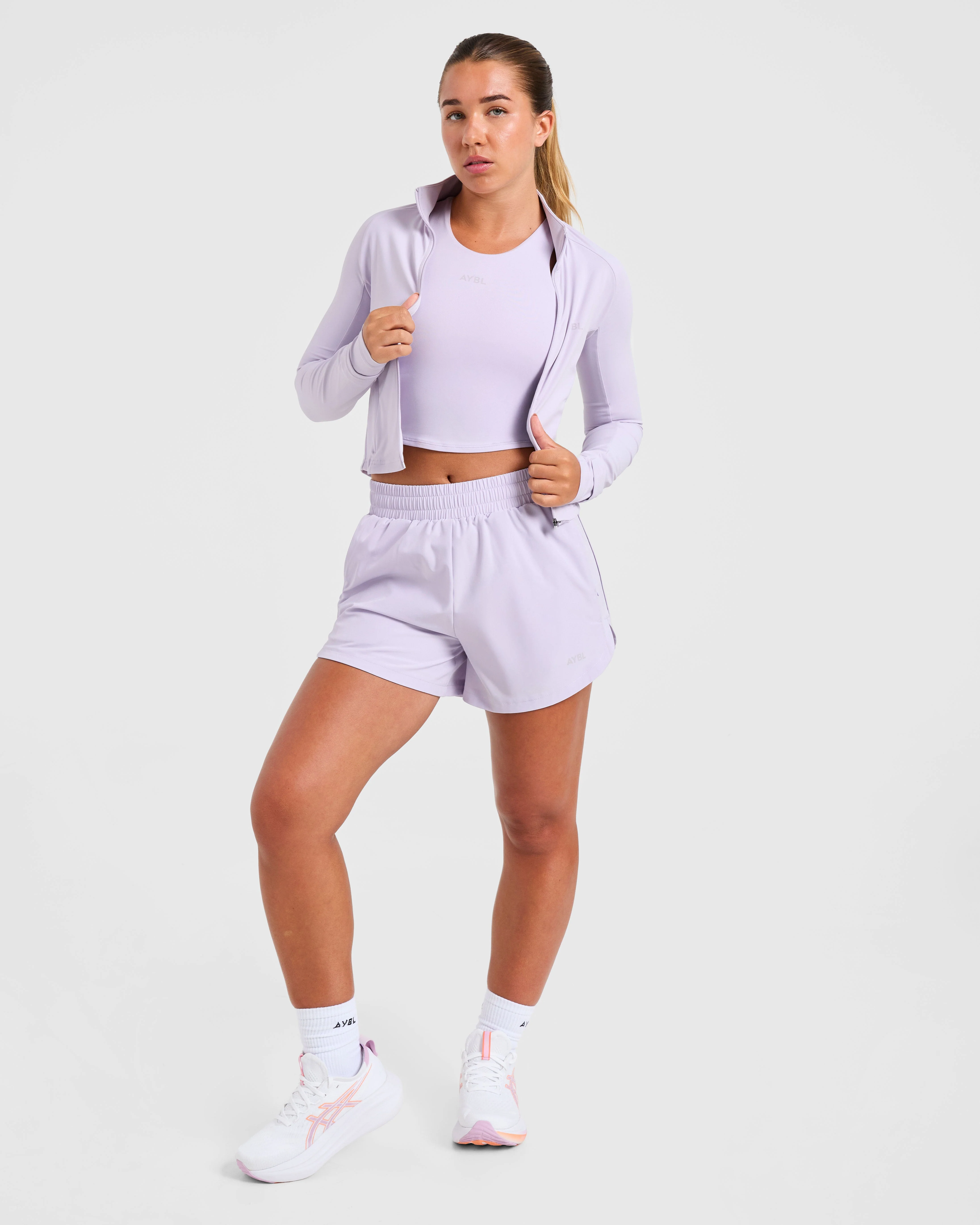 Run Zip Jacket - Ice Lilac - Image 7