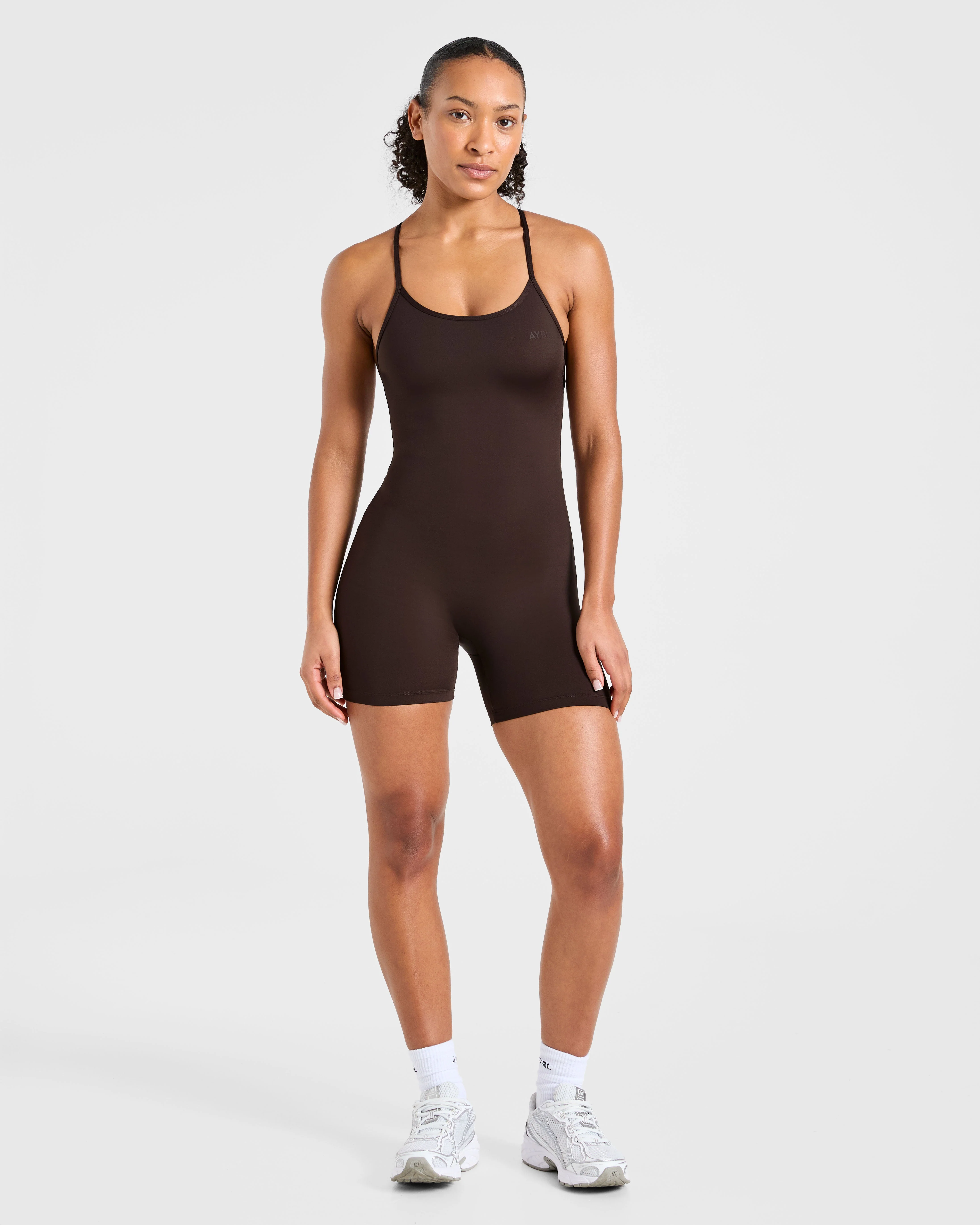 Sculpt Backless All In One - Deep Cocoa Brown - Image 3