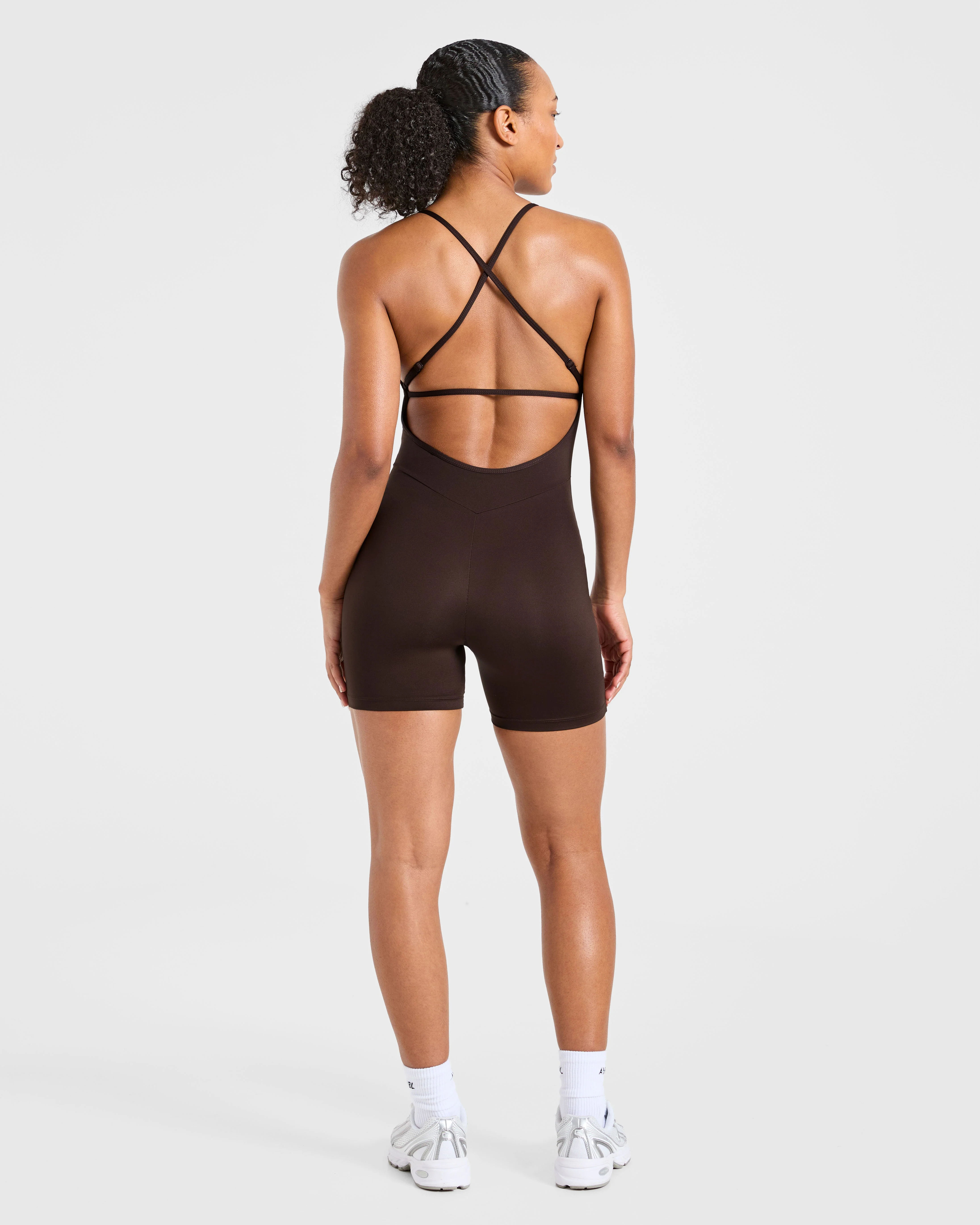 Sculpt Backless All In One - Deep Cocoa Brown - Image 4