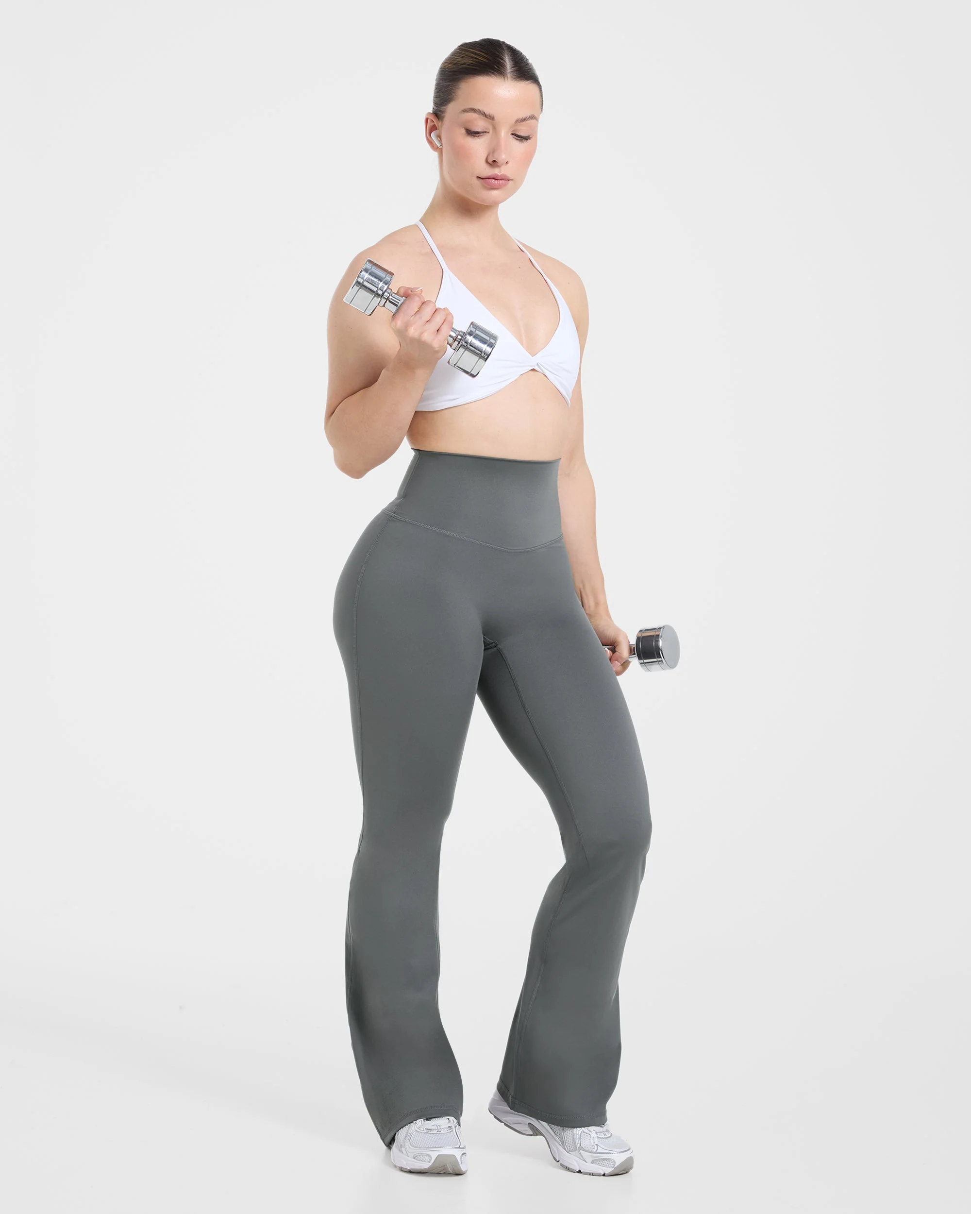 Sculpt Flared Leggings - Charcoal - Image 7