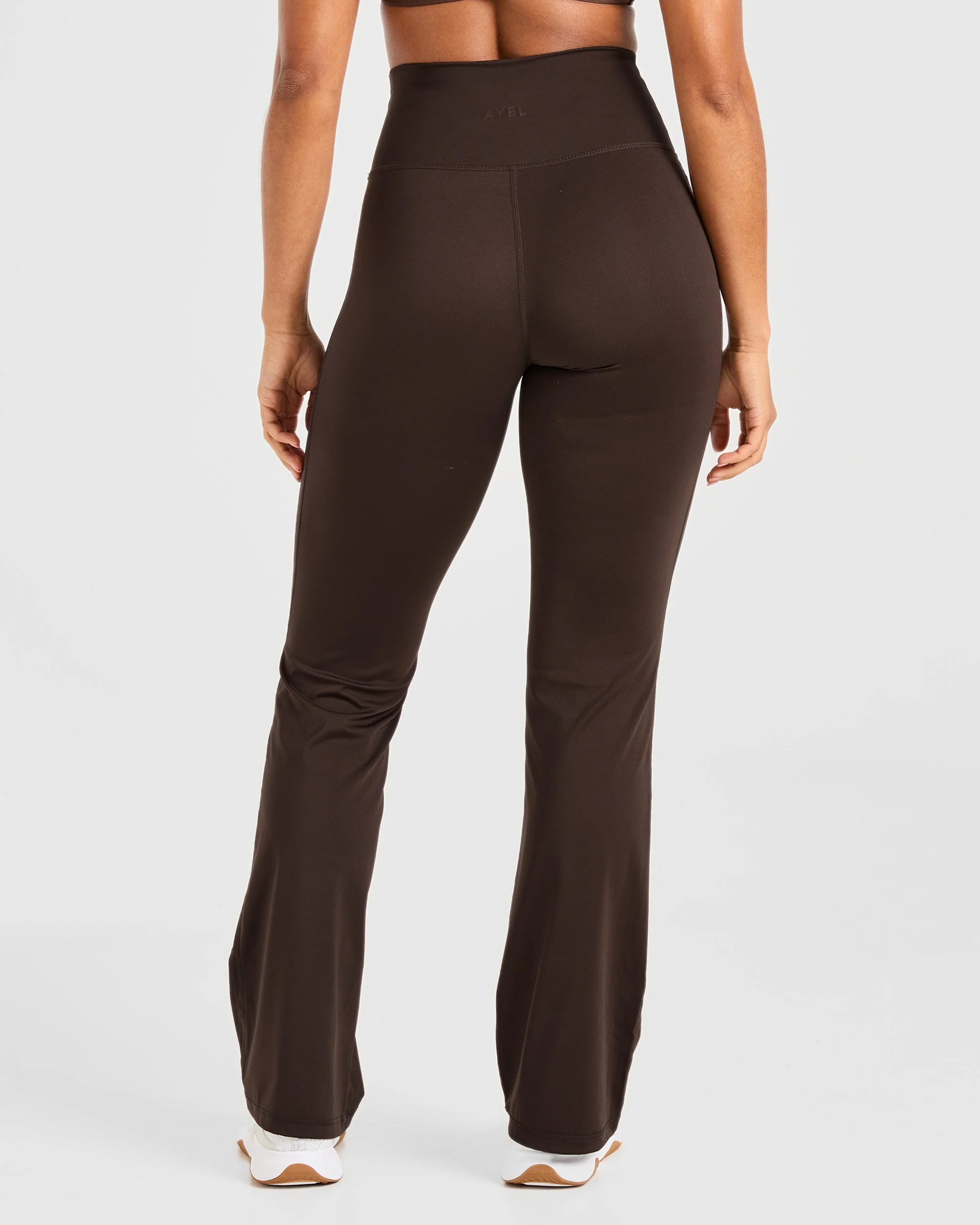 Sculpt Flared Leggings - Deep Cocoa Brown - Image 2
