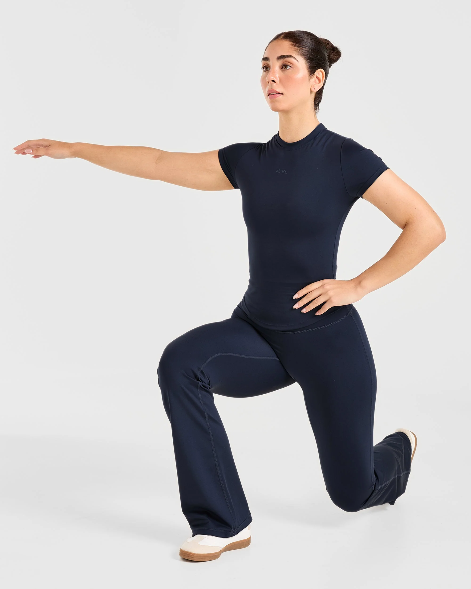 Sculpt Flared Leggings - Deep Navy - Image 8