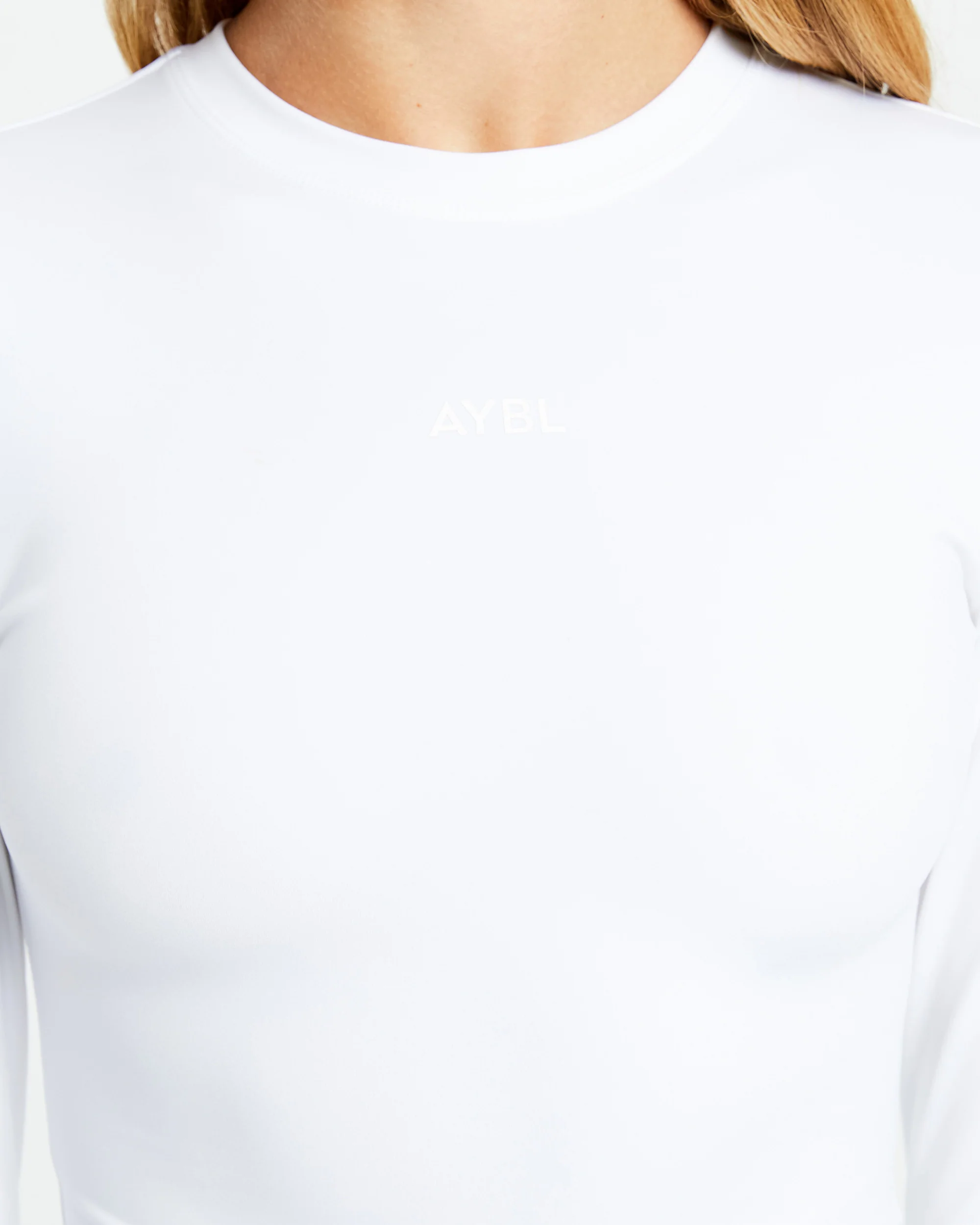 Sculpt Long Sleeve Top - White - Image 5