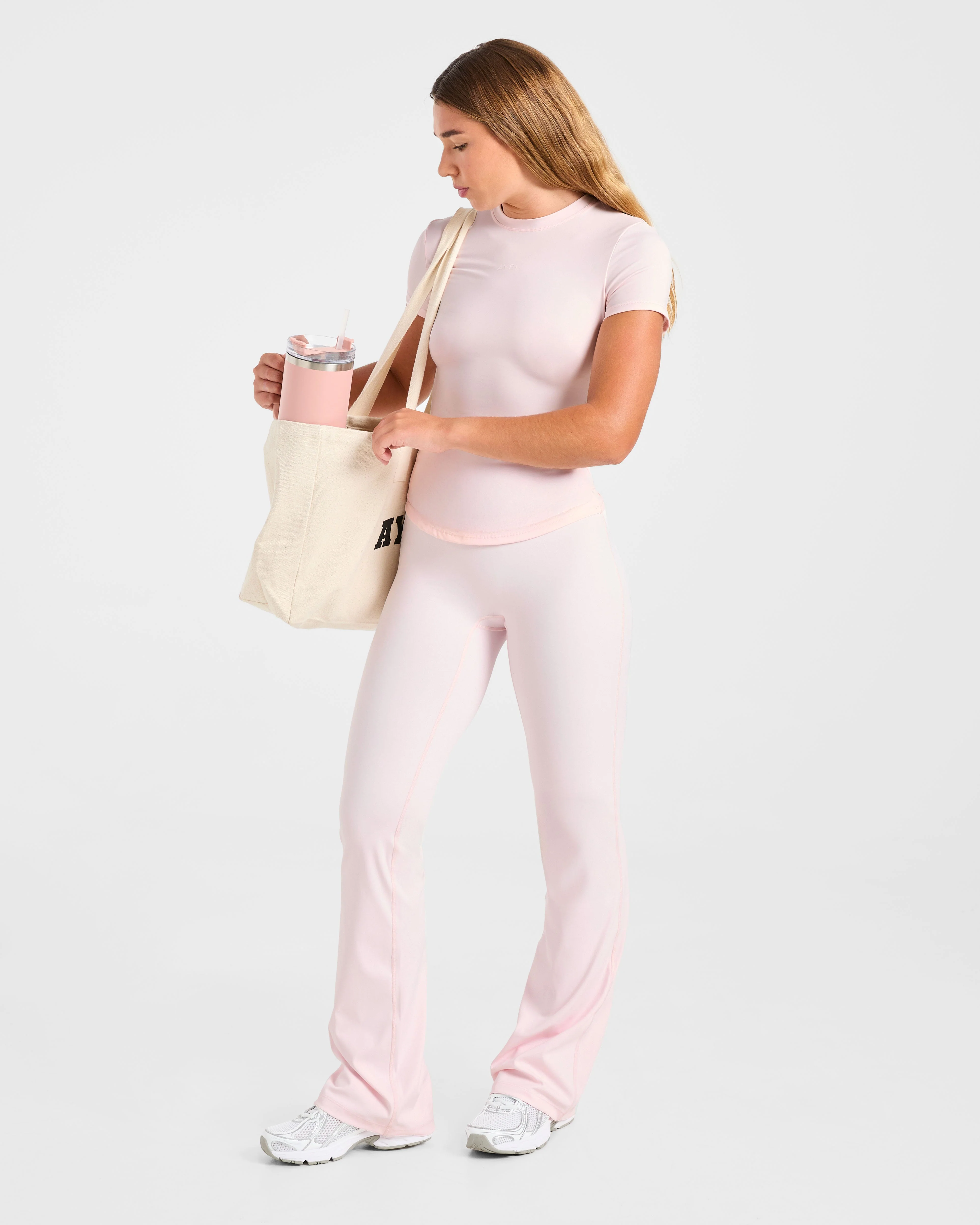 Sculpt T Shirt - Pastel Pink - Image 7