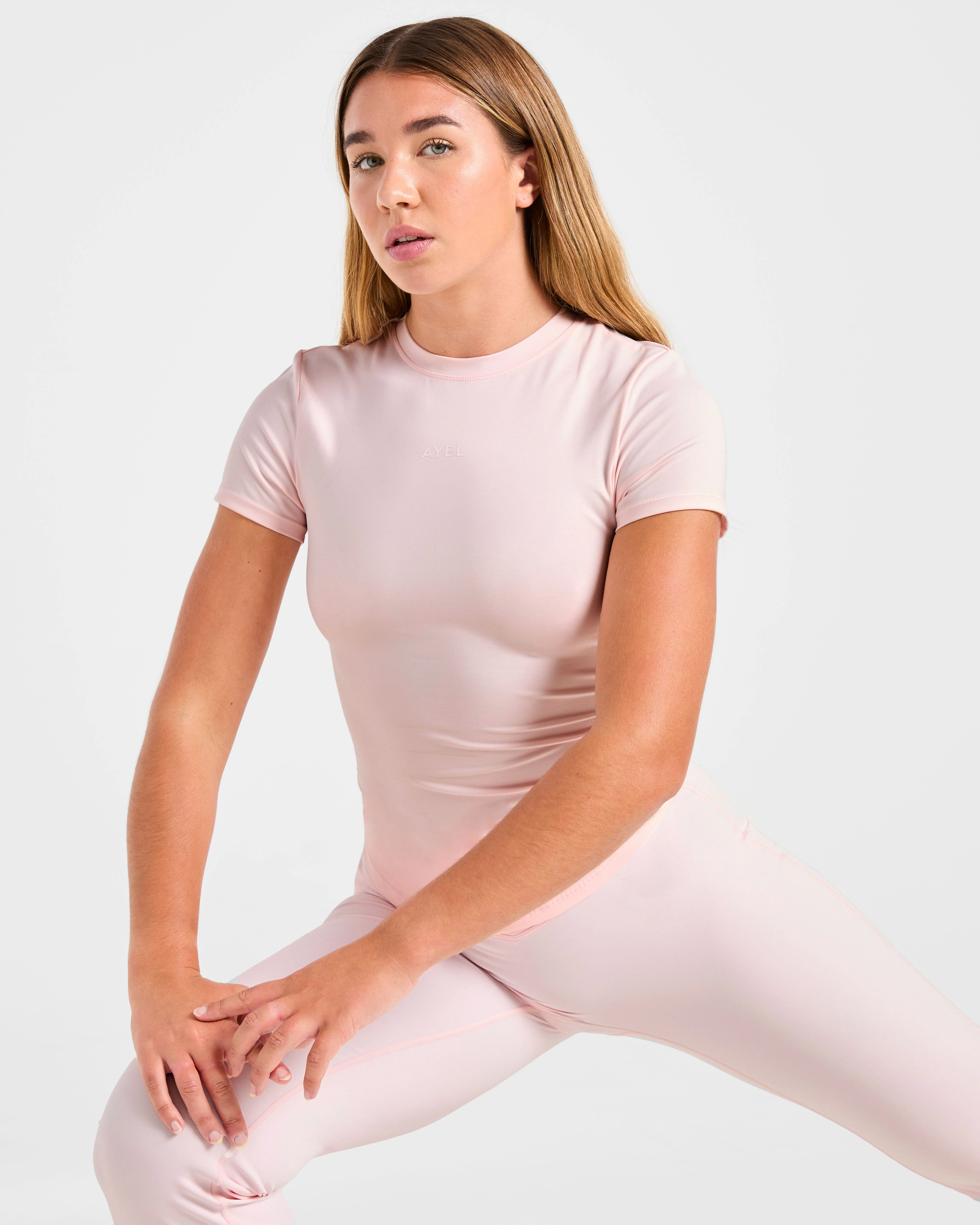Sculpt T Shirt - Pastel Pink - Image 8