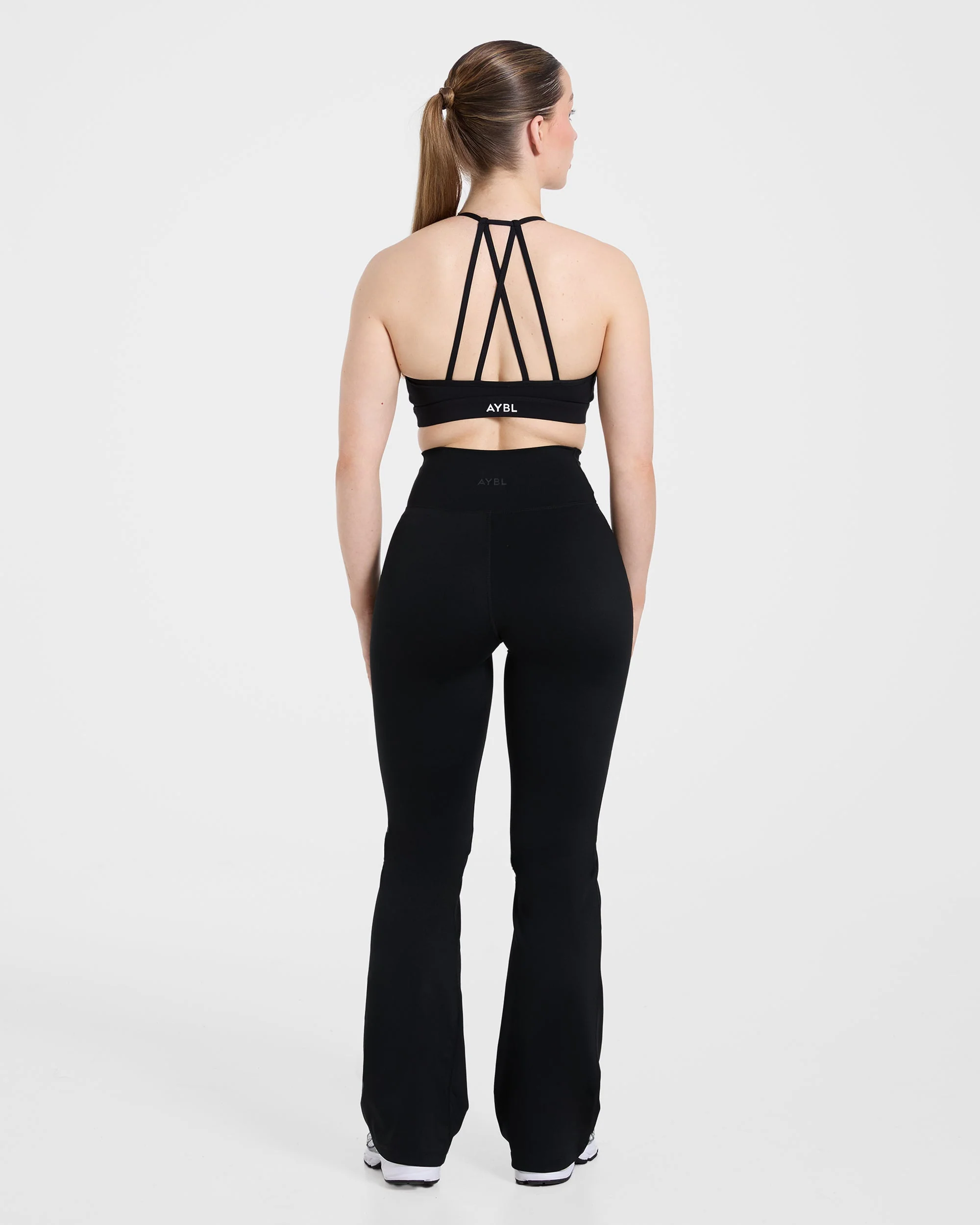 Sculpt Wrap Flared Leggings - Black - Image 4