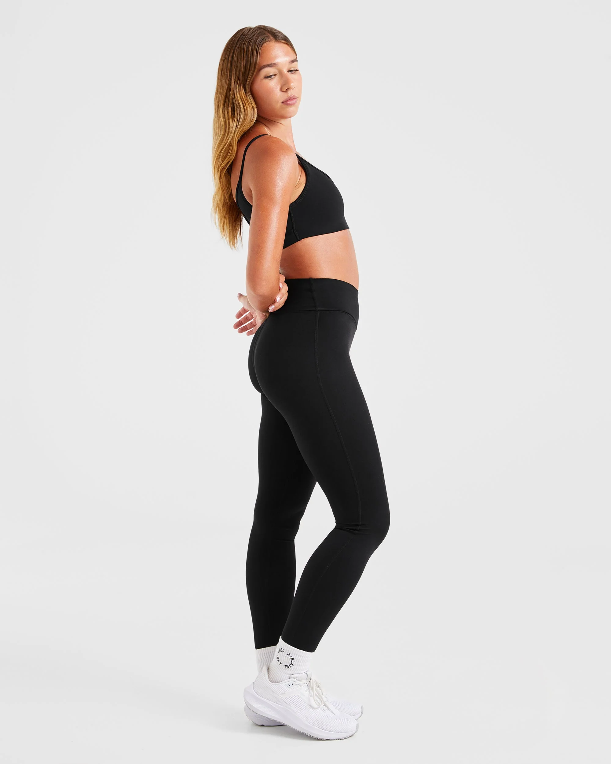 Sculpt Wrap Leggings - Black - Image 7