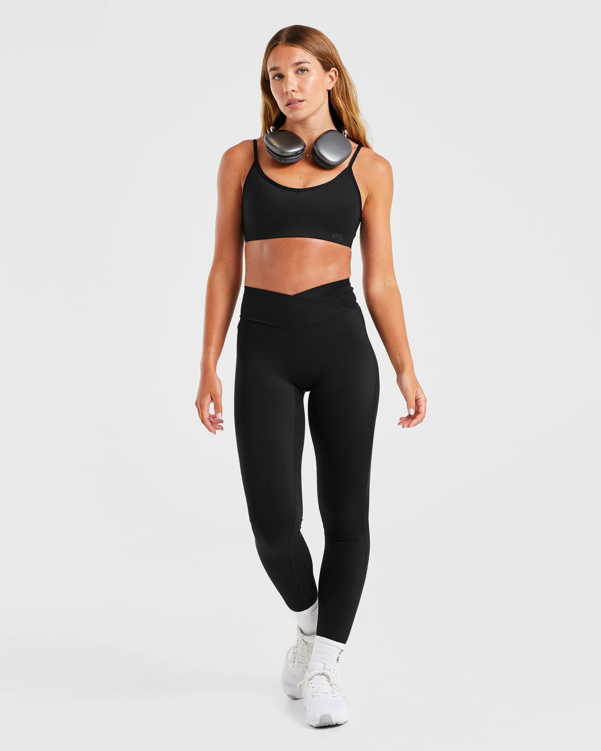 Sculpt Wrap Leggings - Black - Image 8