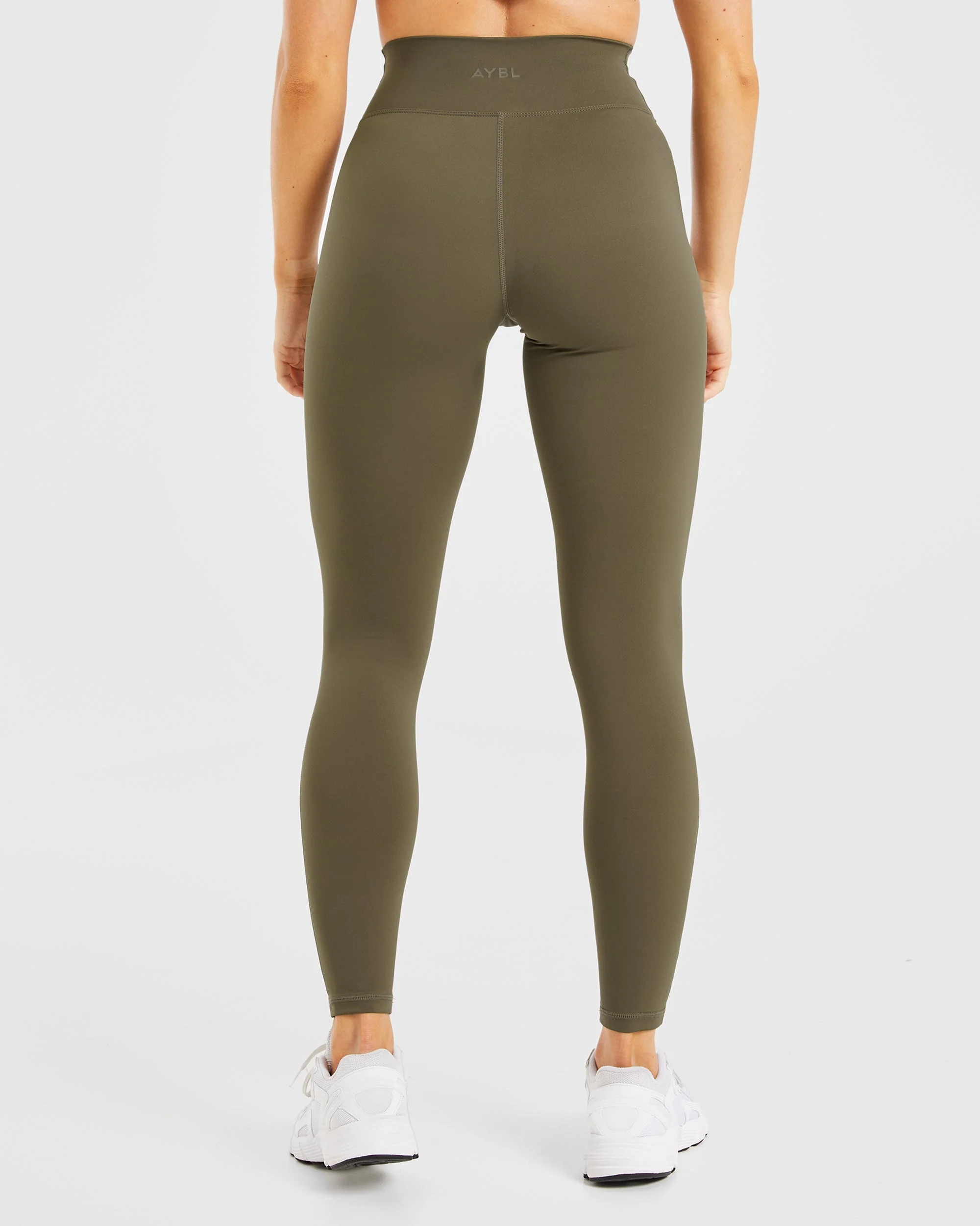 Sculpt Wrap Leggings - Deep Khaki - Image 2