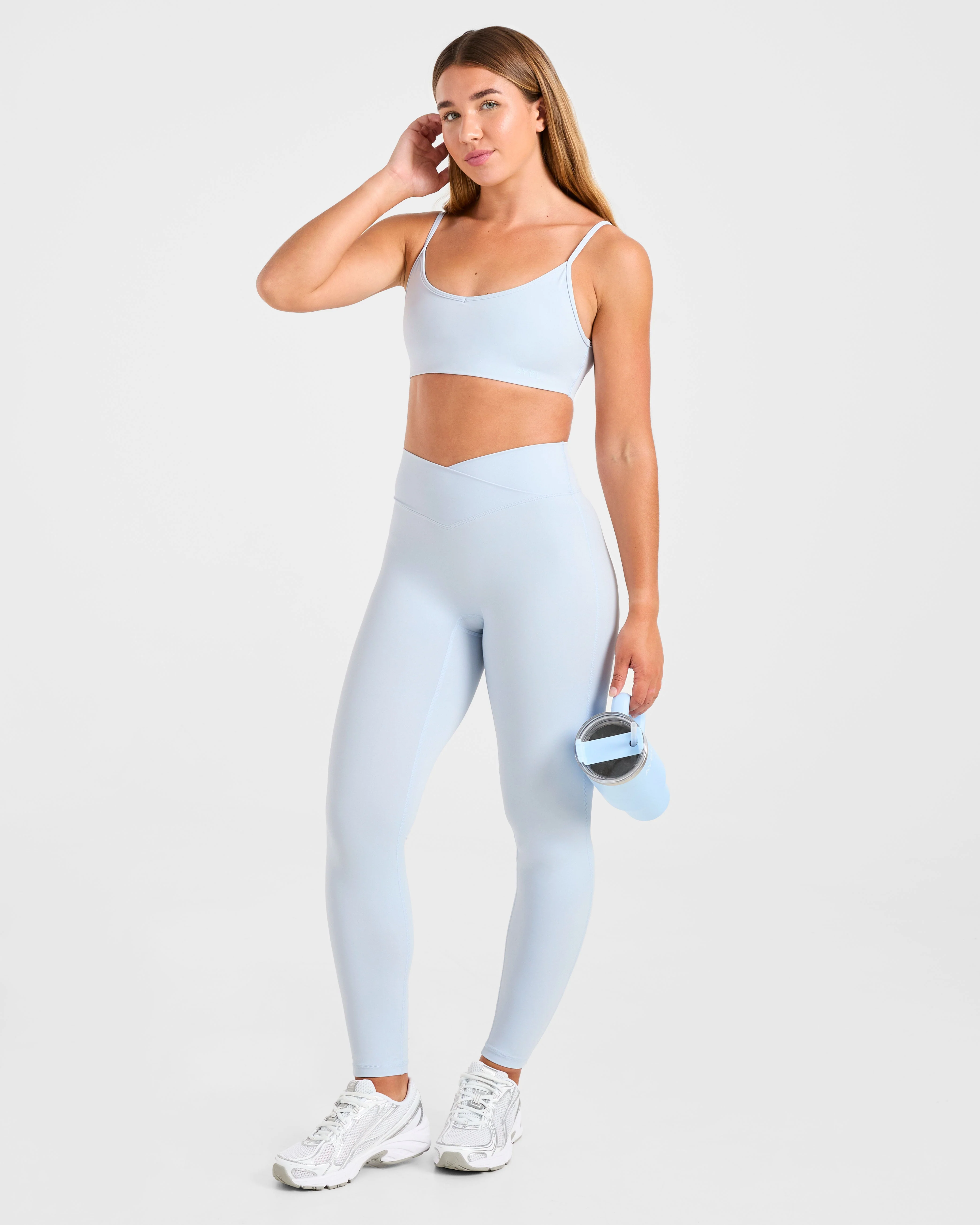 Sculpt Wrap Leggings - Iced Blue - Image 7