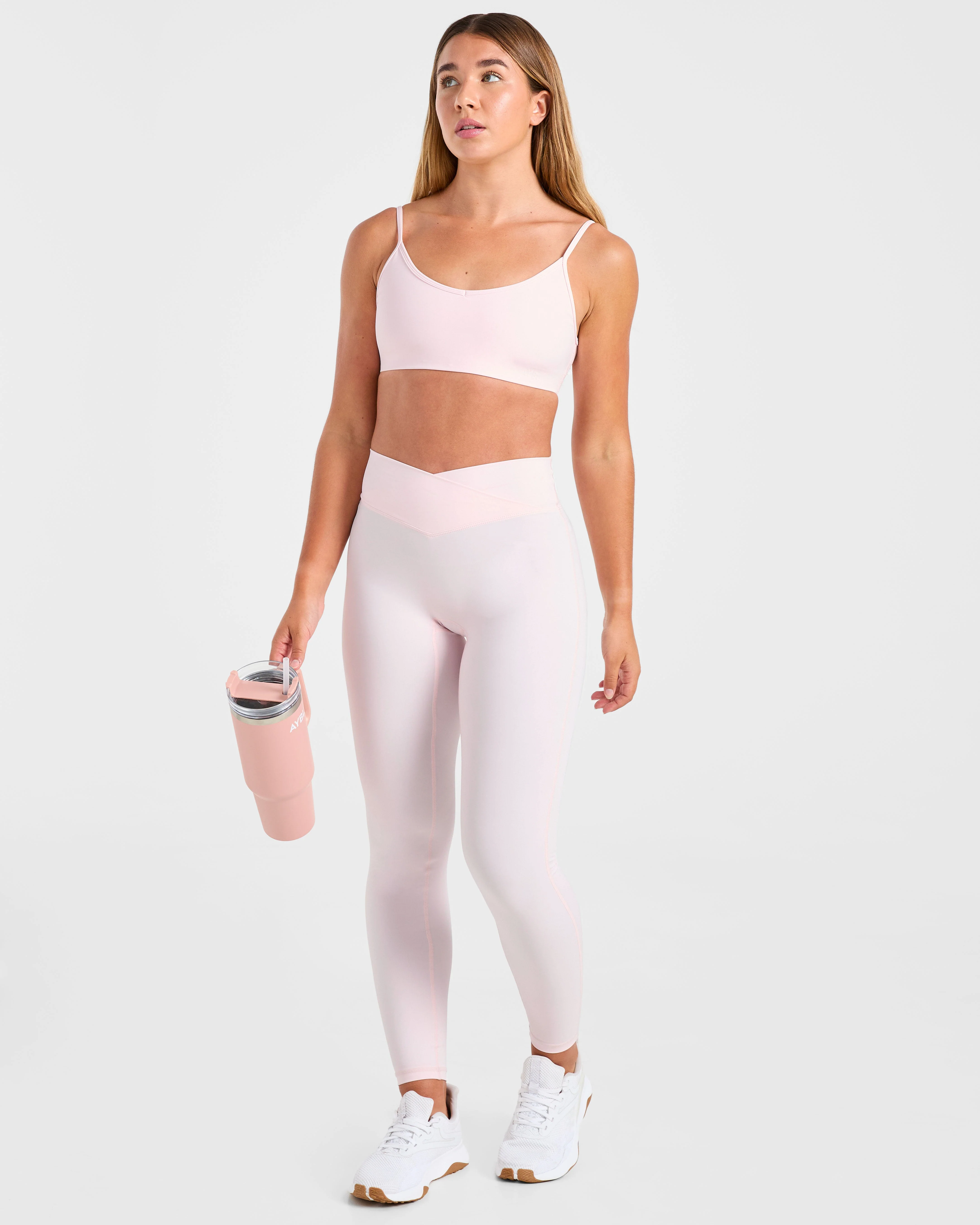 Sculpt Wrap Leggings - Iced Pink - Image 8