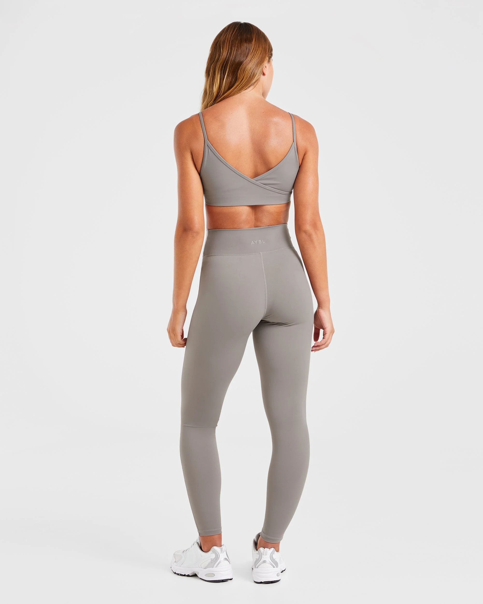 Sculpt Wrap Leggings - Smoke Grey - Image 4