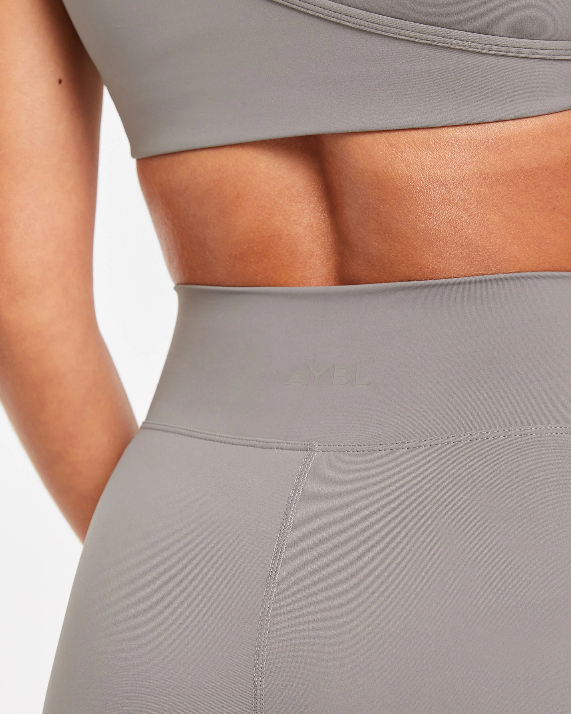 Sculpt Wrap Leggings - Smoke Grey - Image 6