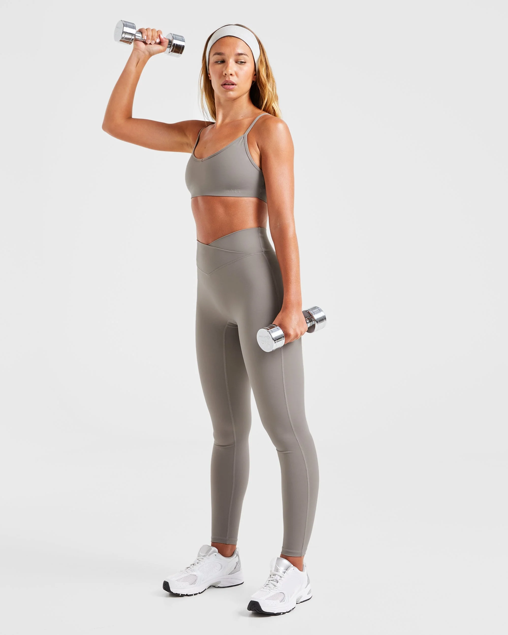 Sculpt Wrap Leggings - Smoke Grey - Image 7