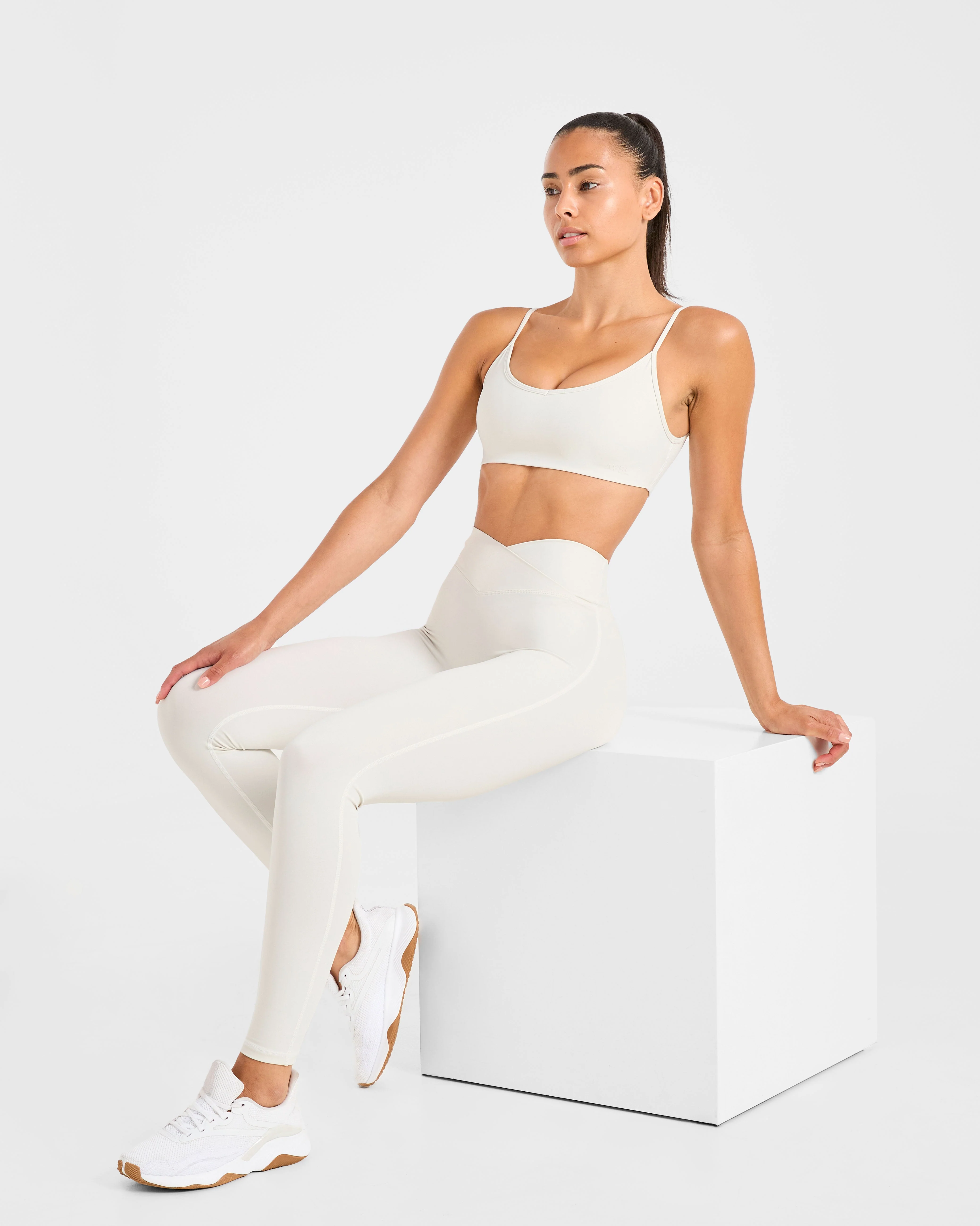 Sculpt Wrap Leggings - Tofu - Image 8