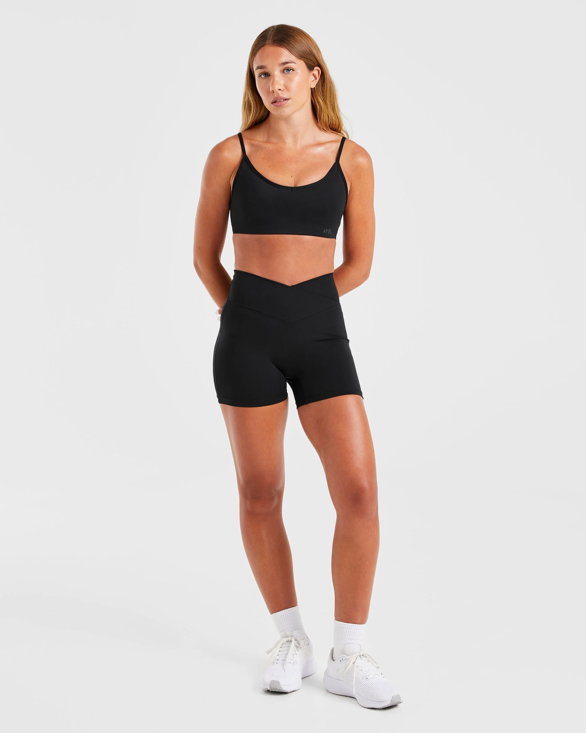 Sculpt Wrap Shorts - Black - Image 3
