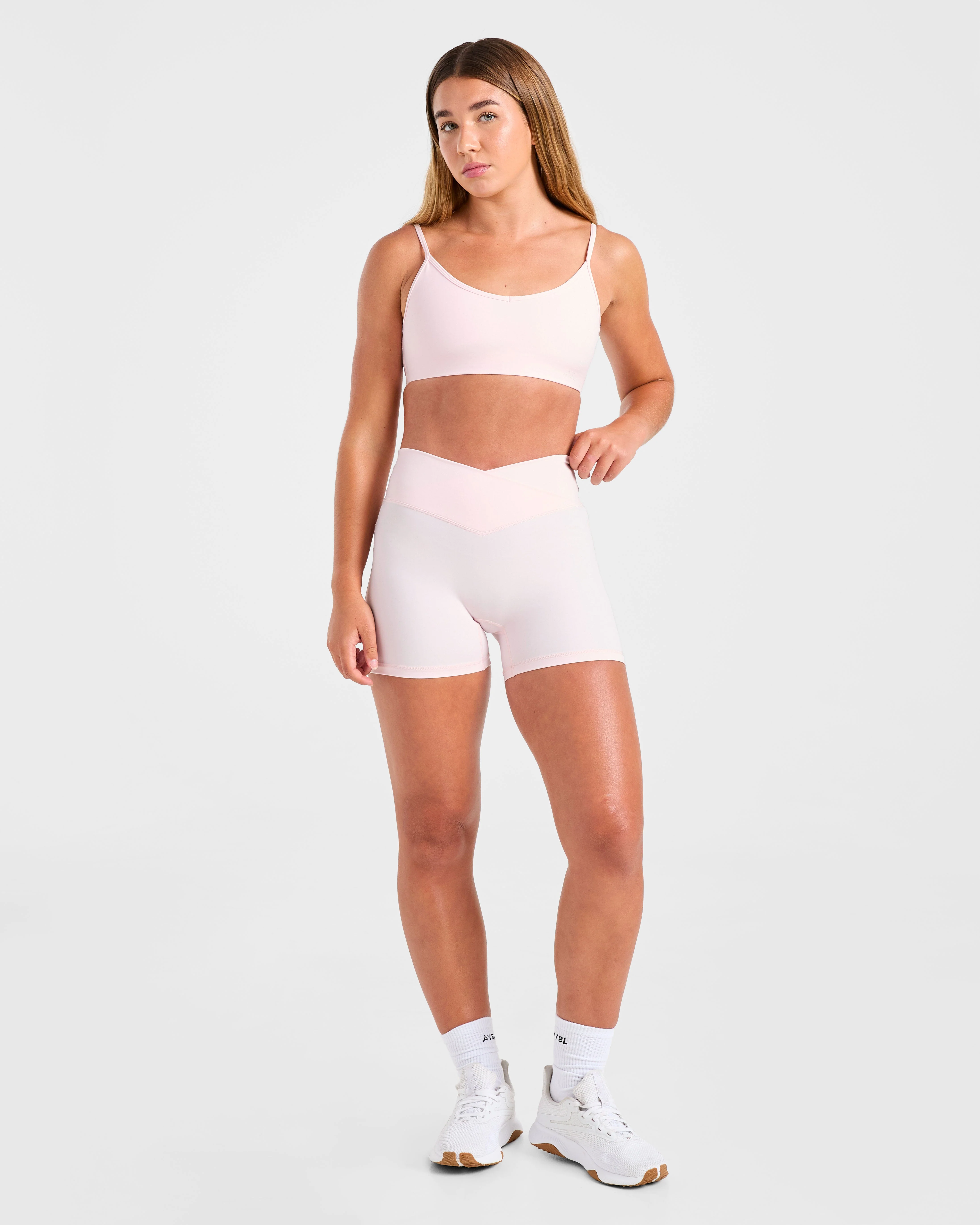 Sculpt Wrap Shorts - Iced Pink - Image 3
