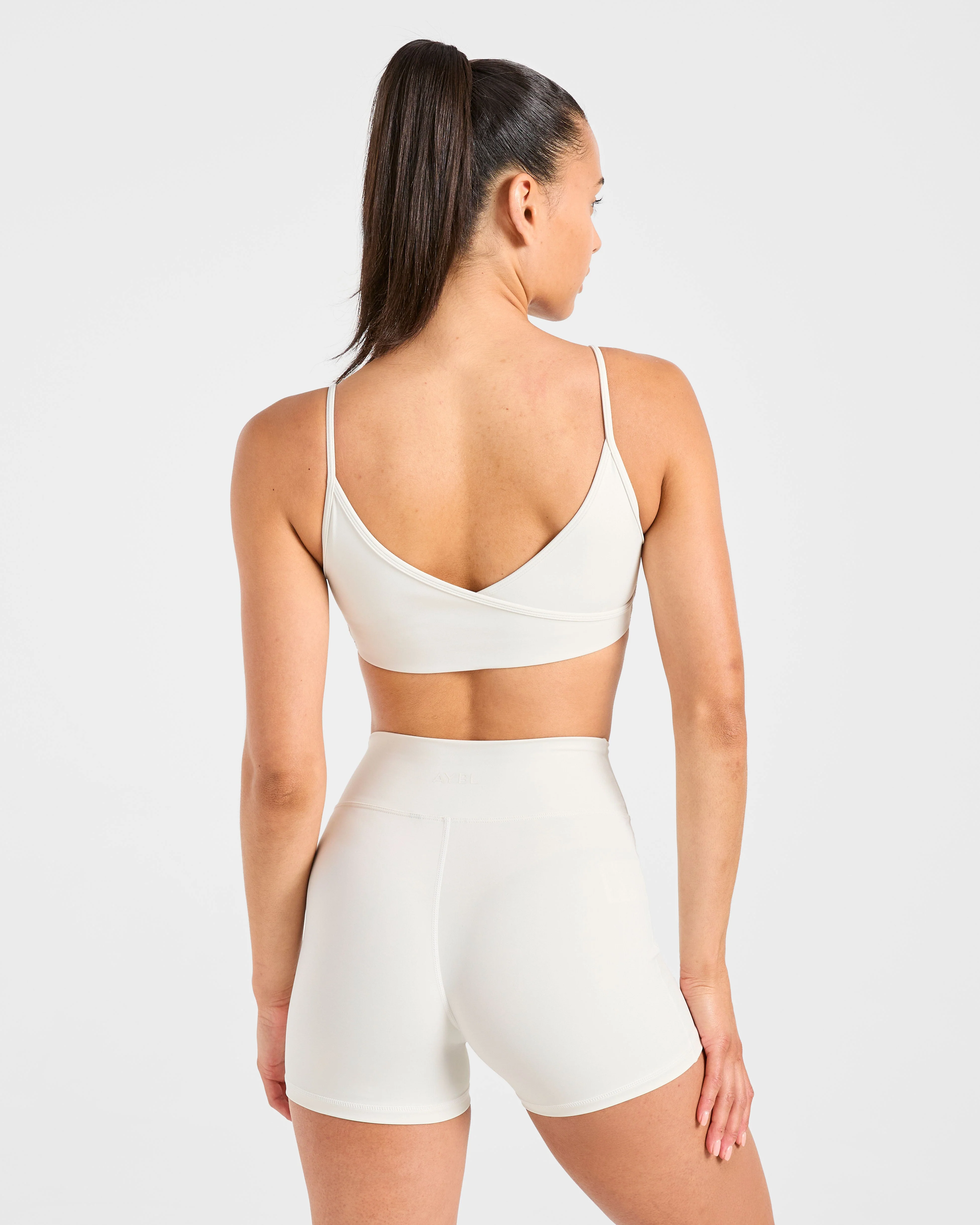 Sculpt Wrap Sports Bra - Tofu - Image 2