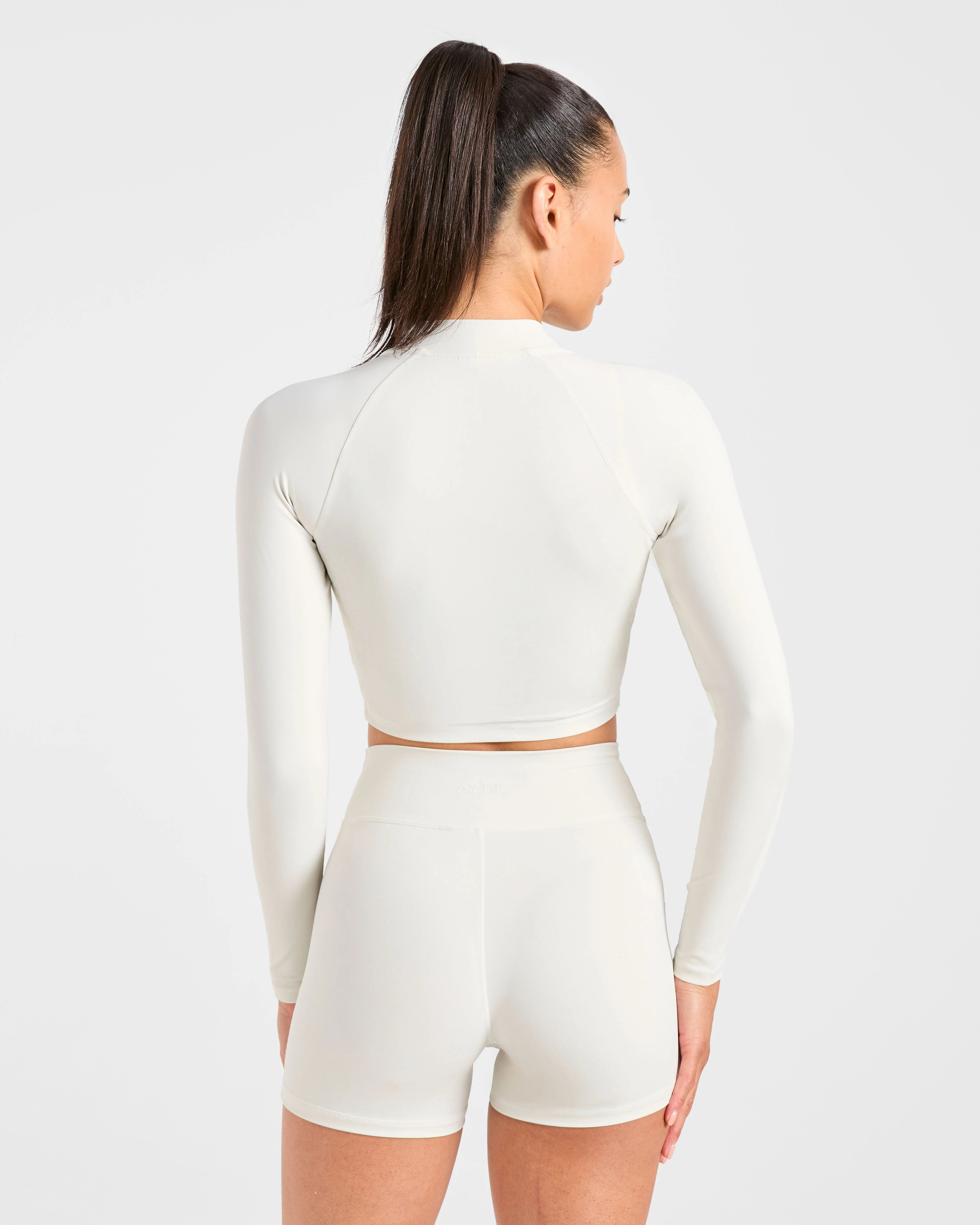 Sculpt Wrap Zip Up Jacket - Tofu - Image 2