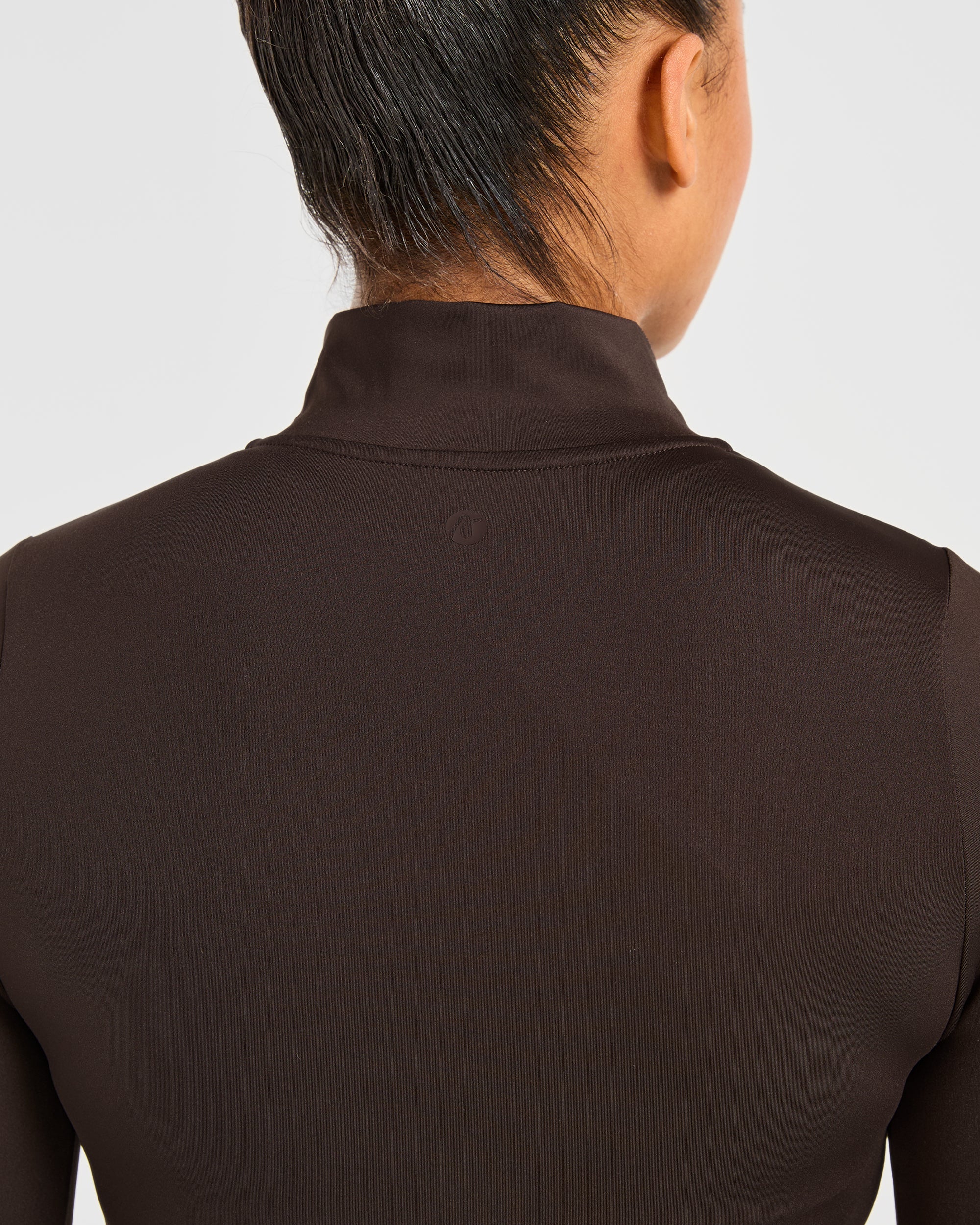 Sculpt Zip Jacket - Deep Cocoa Brown - Image 6