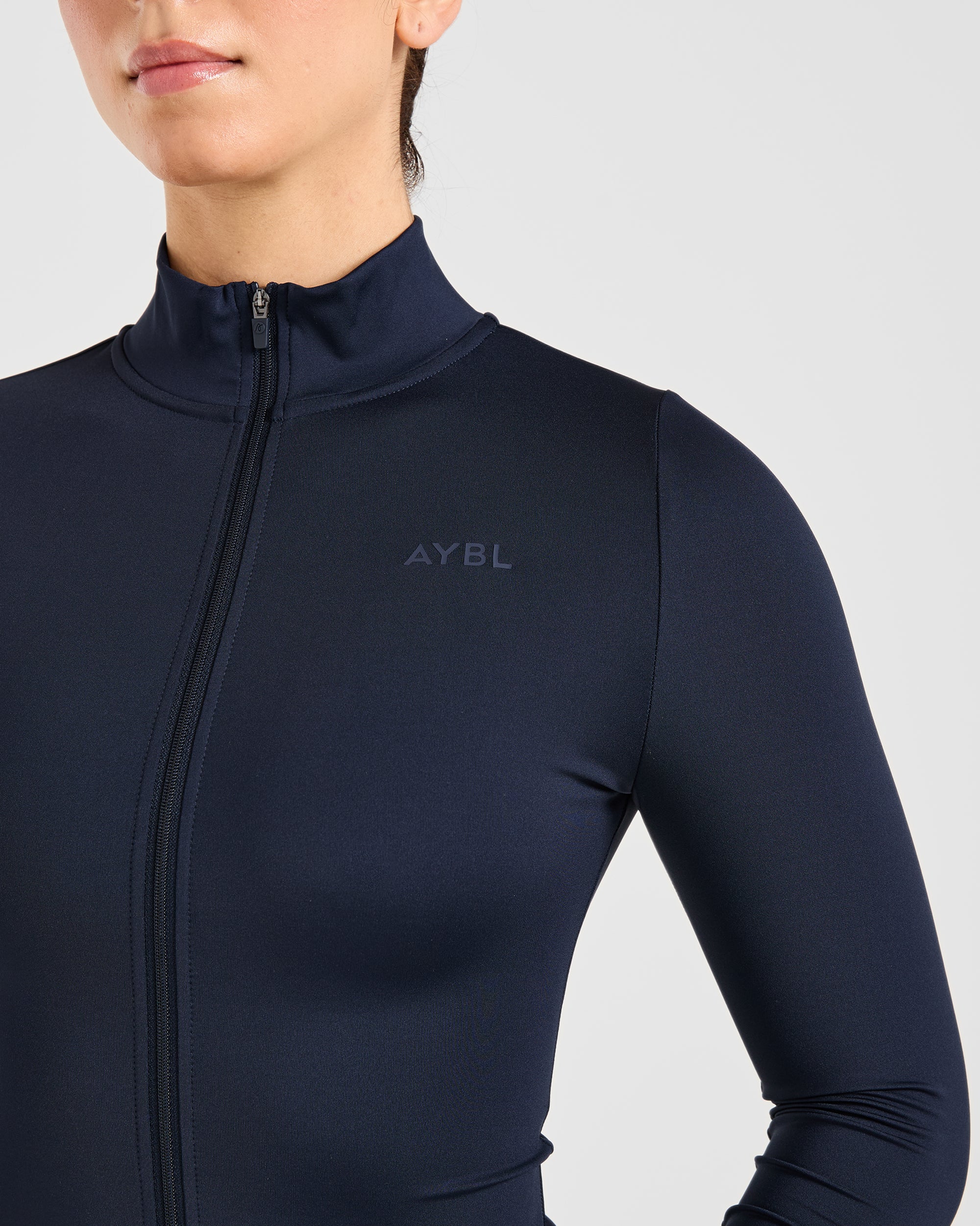 Sculpt Zip Jacket - Deep Navy - Image 5