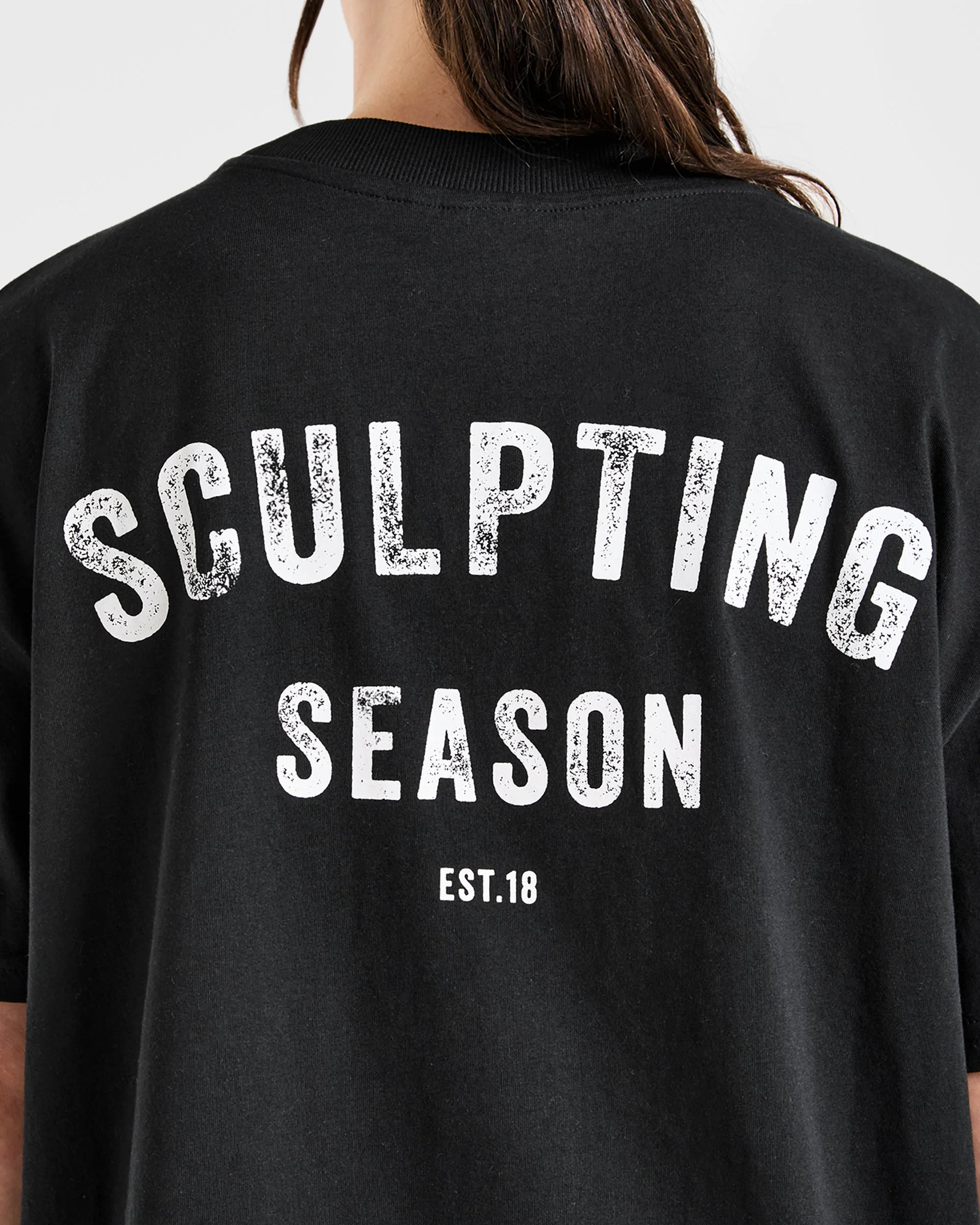 Sculpting Season Oversized T Shirt - Black - Image 5