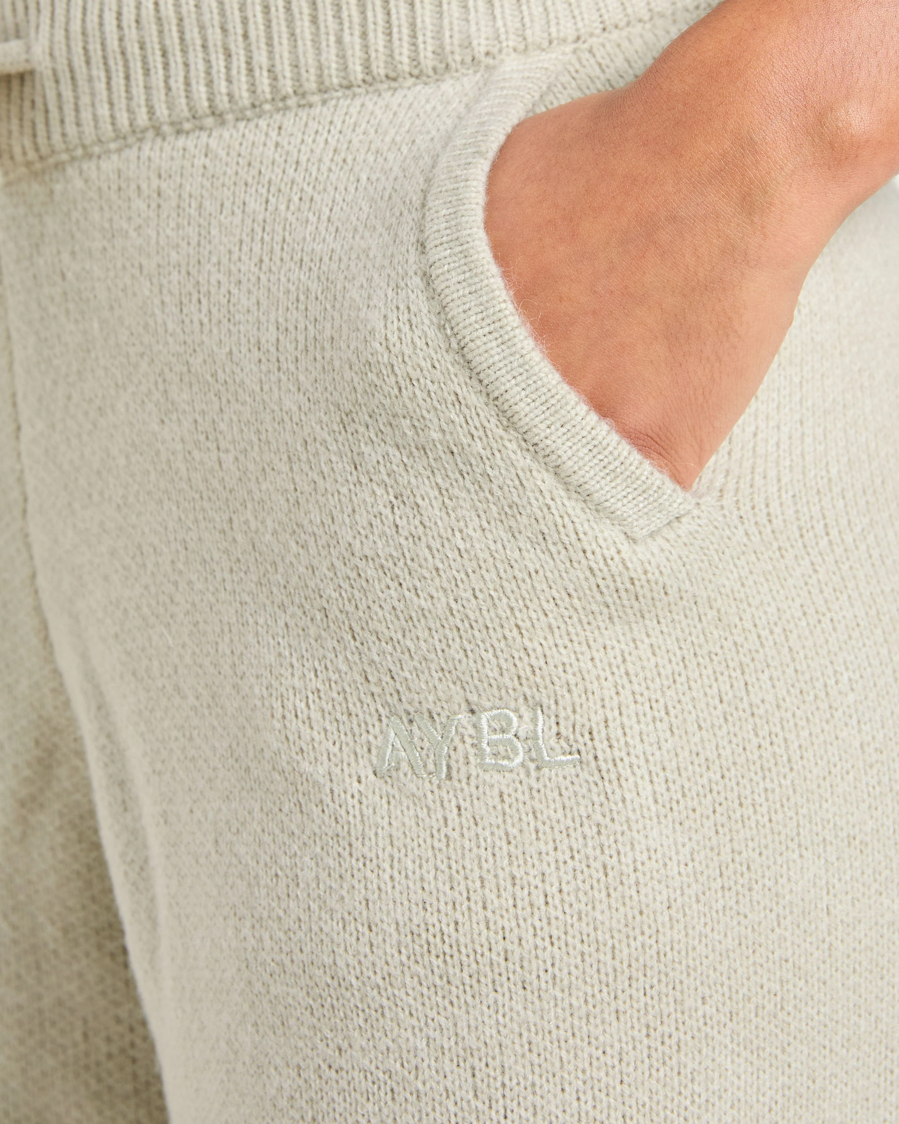Soft Oversized Knitted Straight Leg Joggers - Seasalt - Image 5