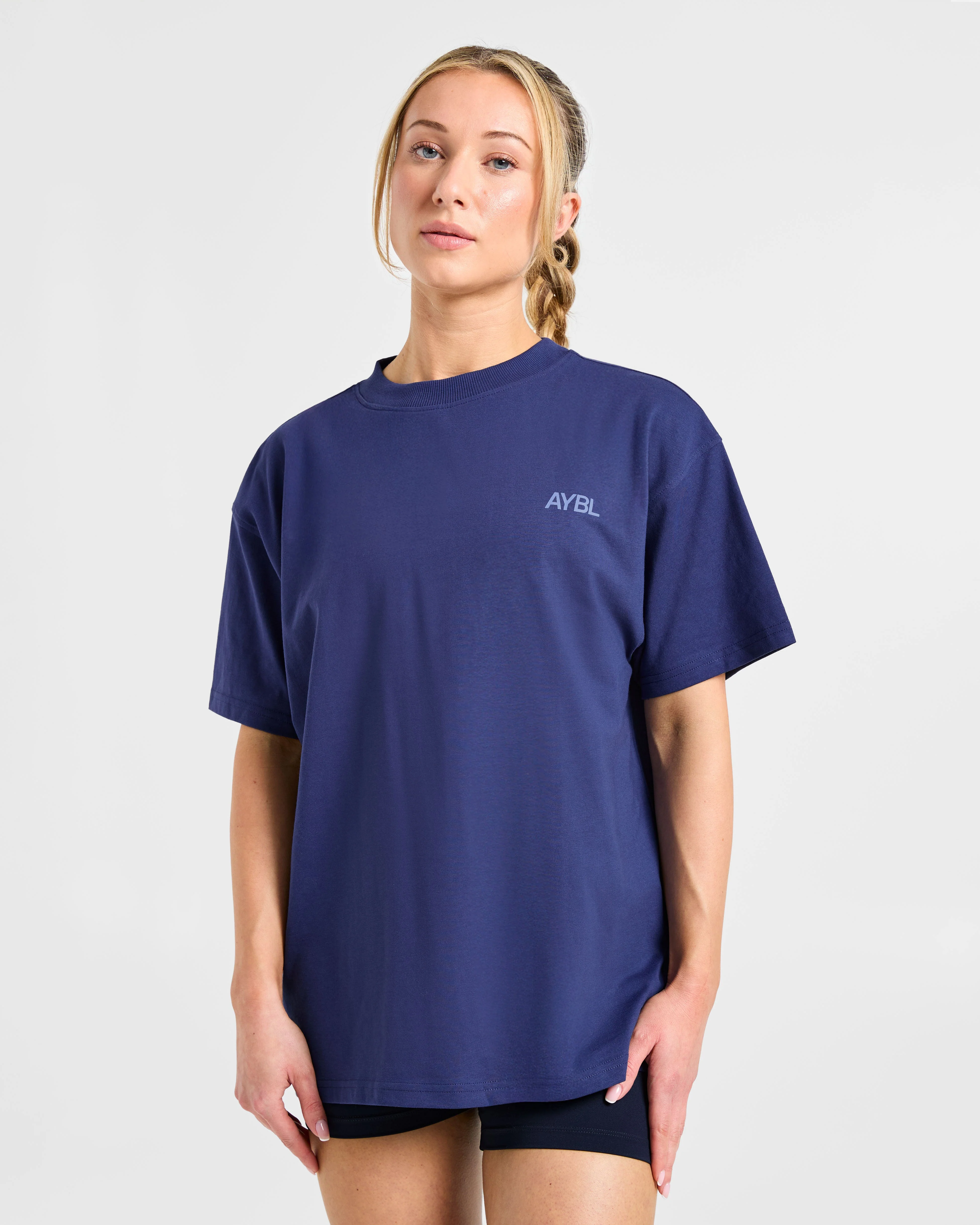 Sport Society Oversized T Shirt - Muted Navy - Image 2