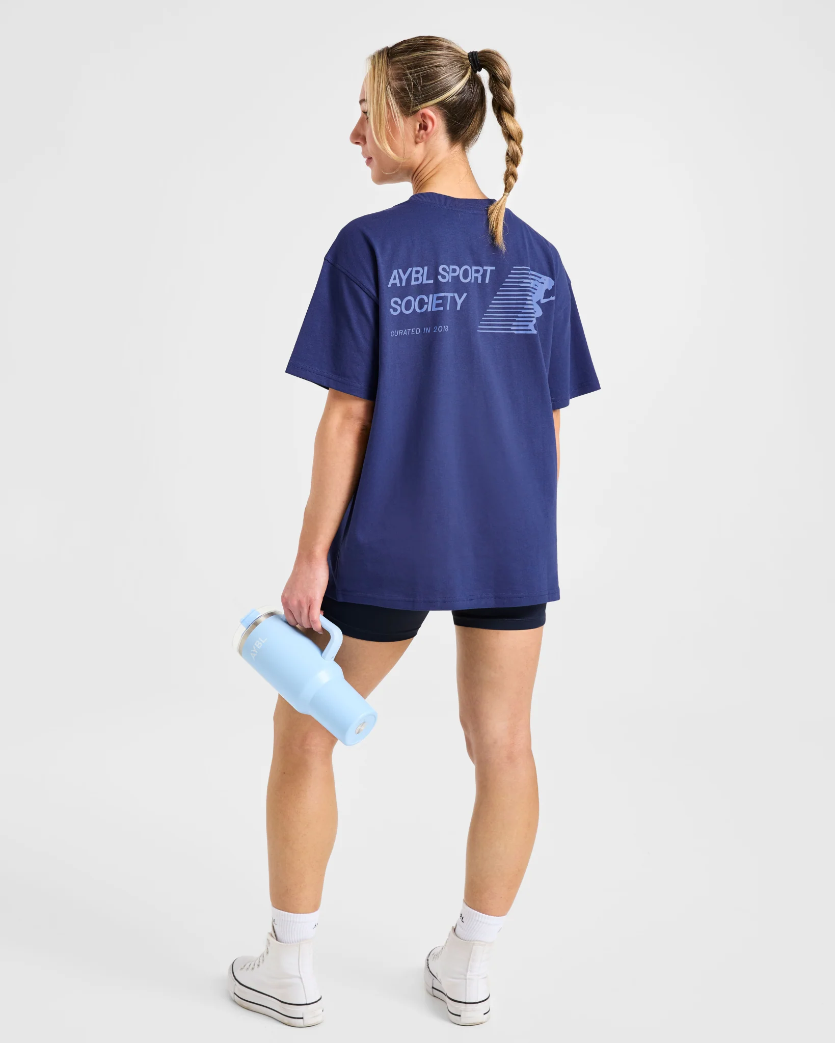 Sport Society Oversized T Shirt - Muted Navy - Image 8