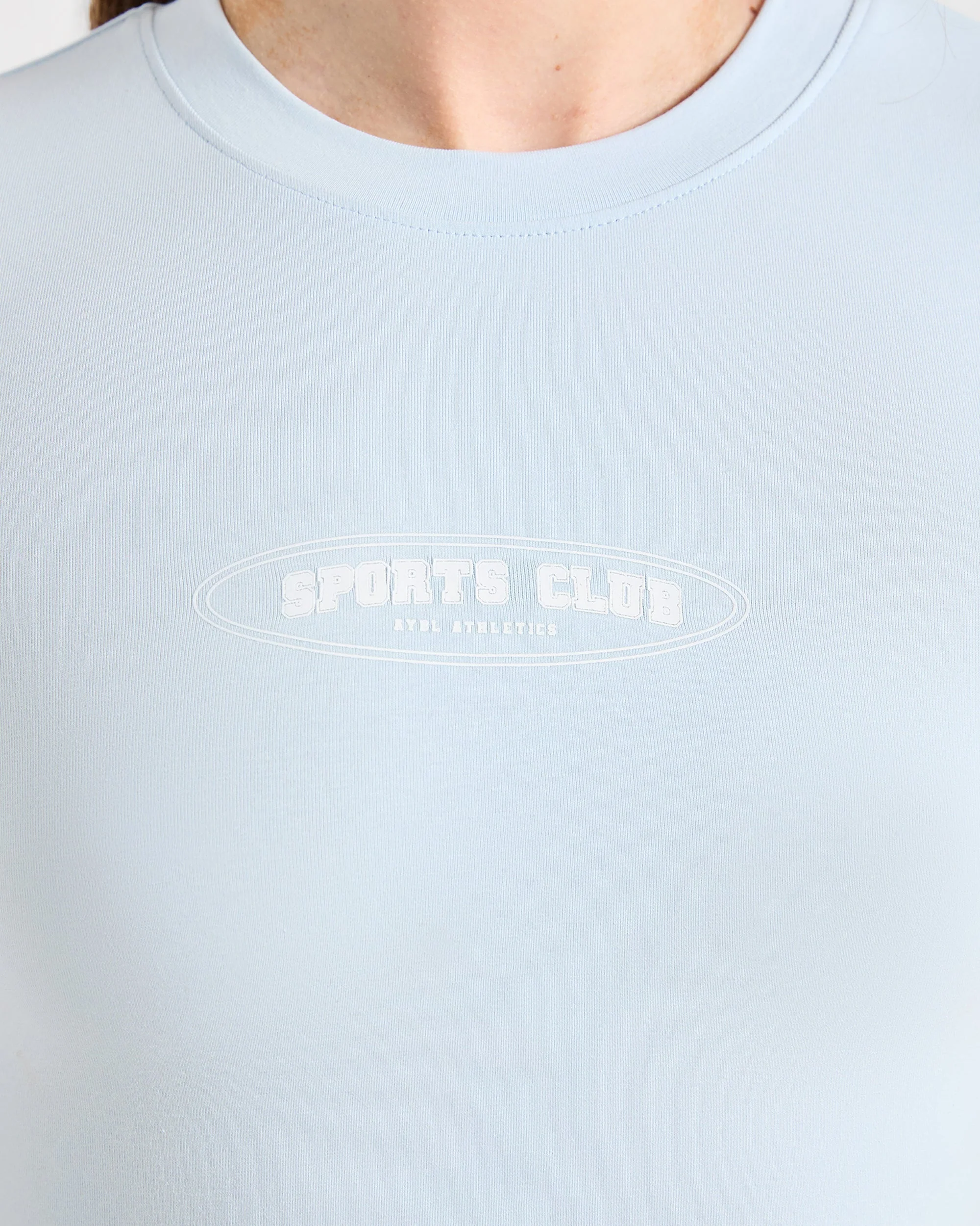 Sports Club Baby Tee - Baby Blue - Image 5