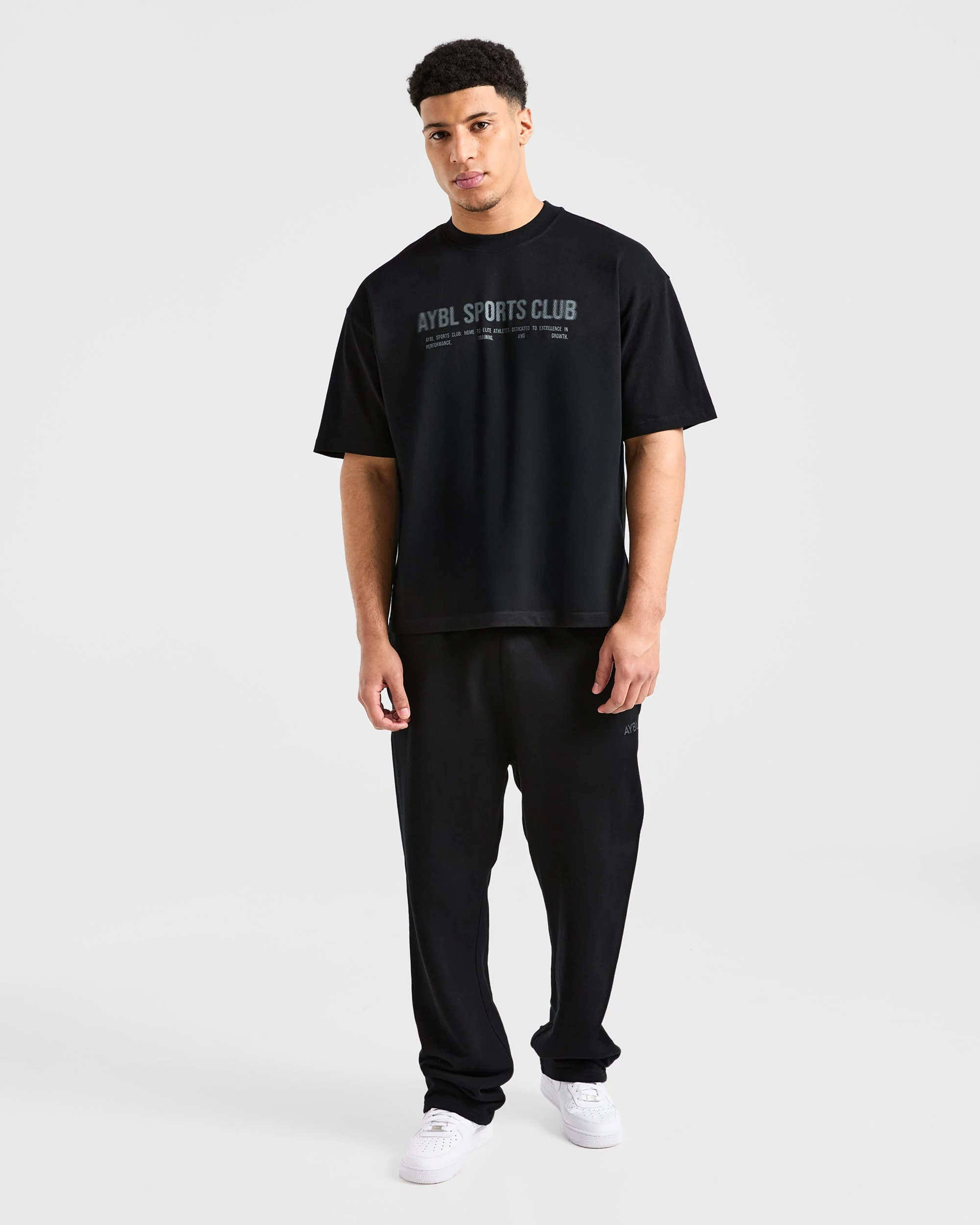 Sports Club Dot Oversized T Shirt - Black - Image 3