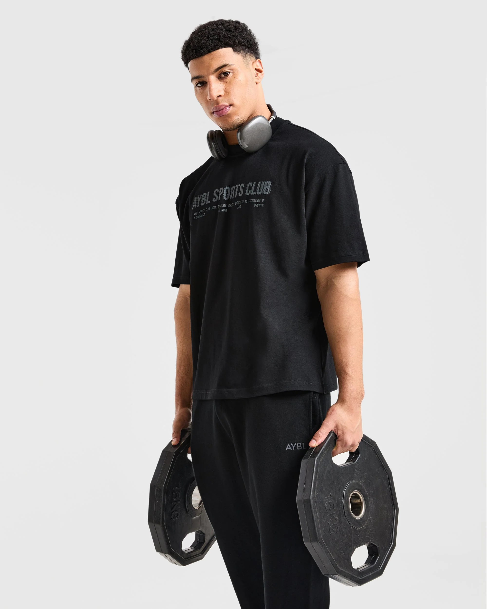 Sports Club Dot Oversized T Shirt - Black - Image 7