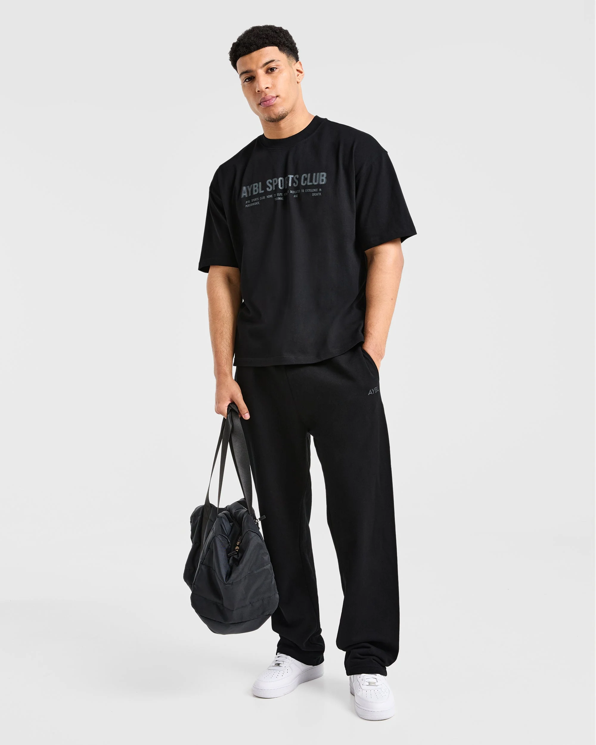 Sports Club Dot Oversized T Shirt - Black - Image 8