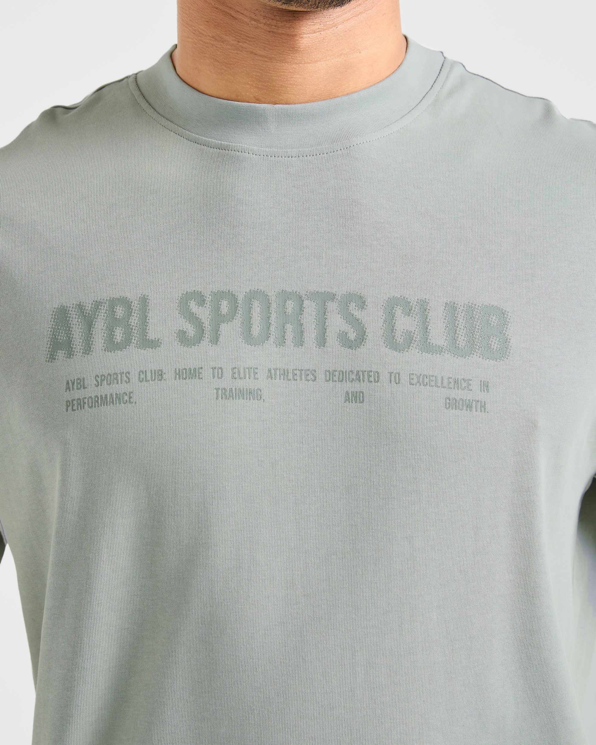 Sports Club Dot Oversized T Shirt - Green Mist - Image 5