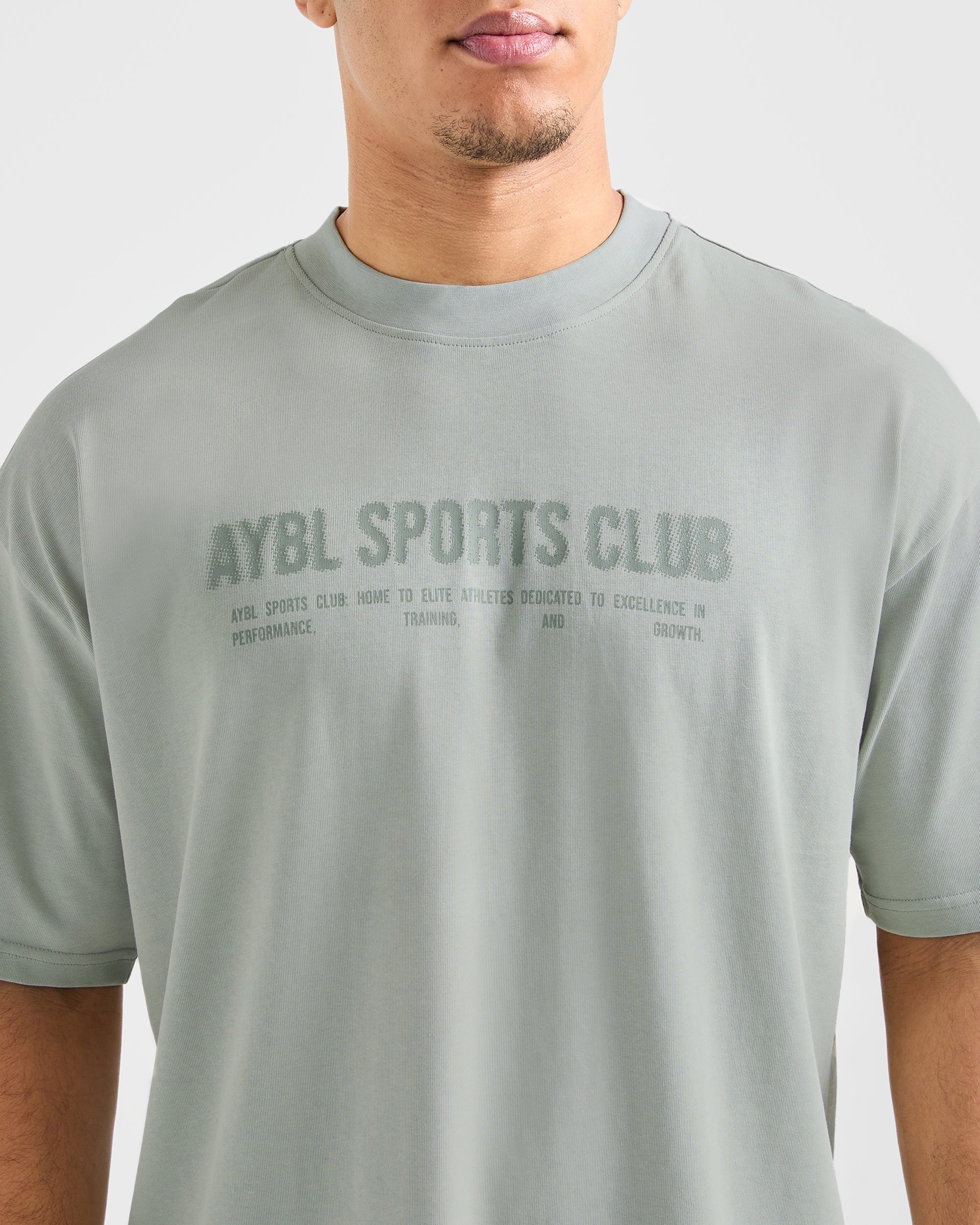 Sports Club Dot Oversized T Shirt - Green Mist - Image 6