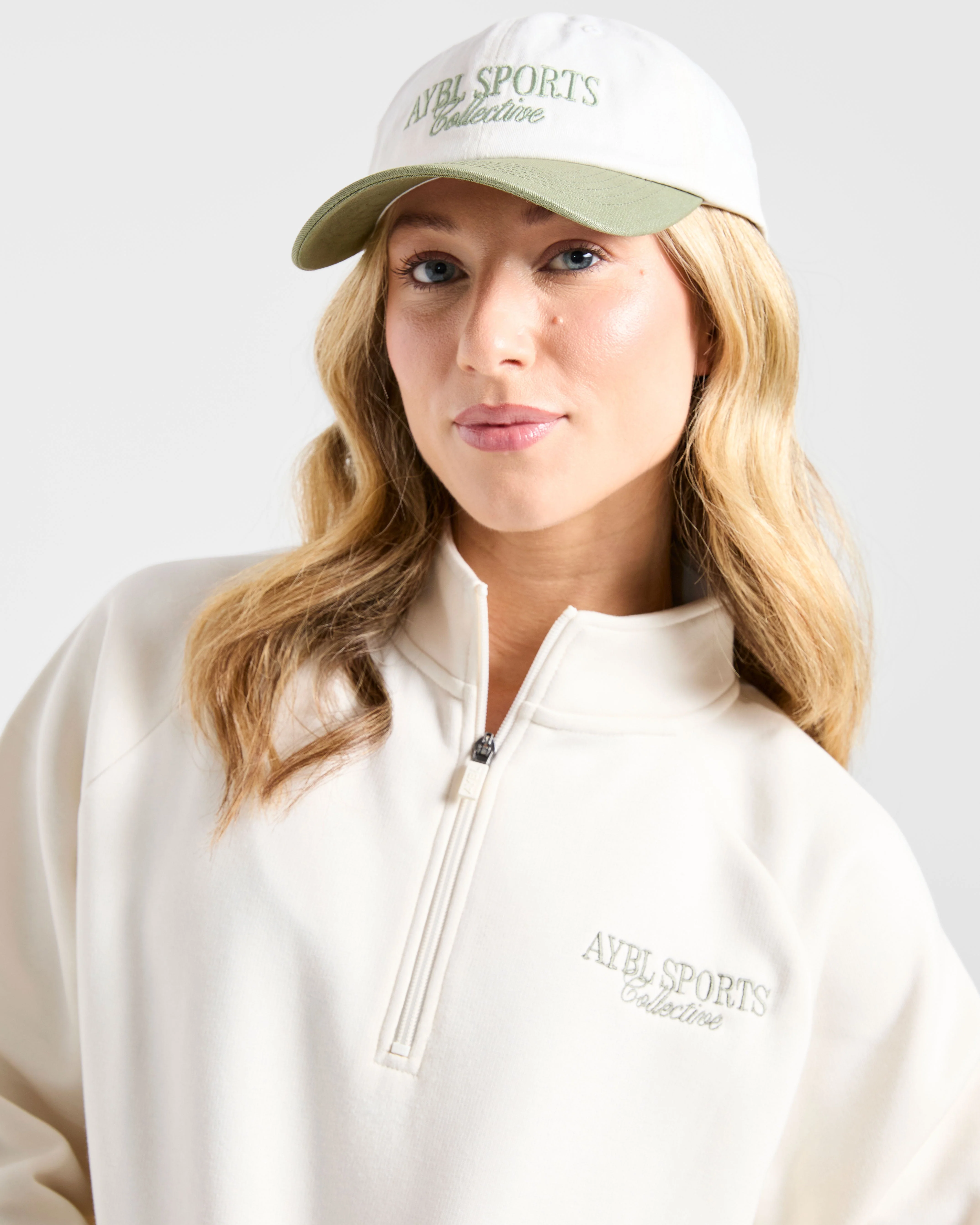 Sports Collective Cap - Off White/Green - Image 2