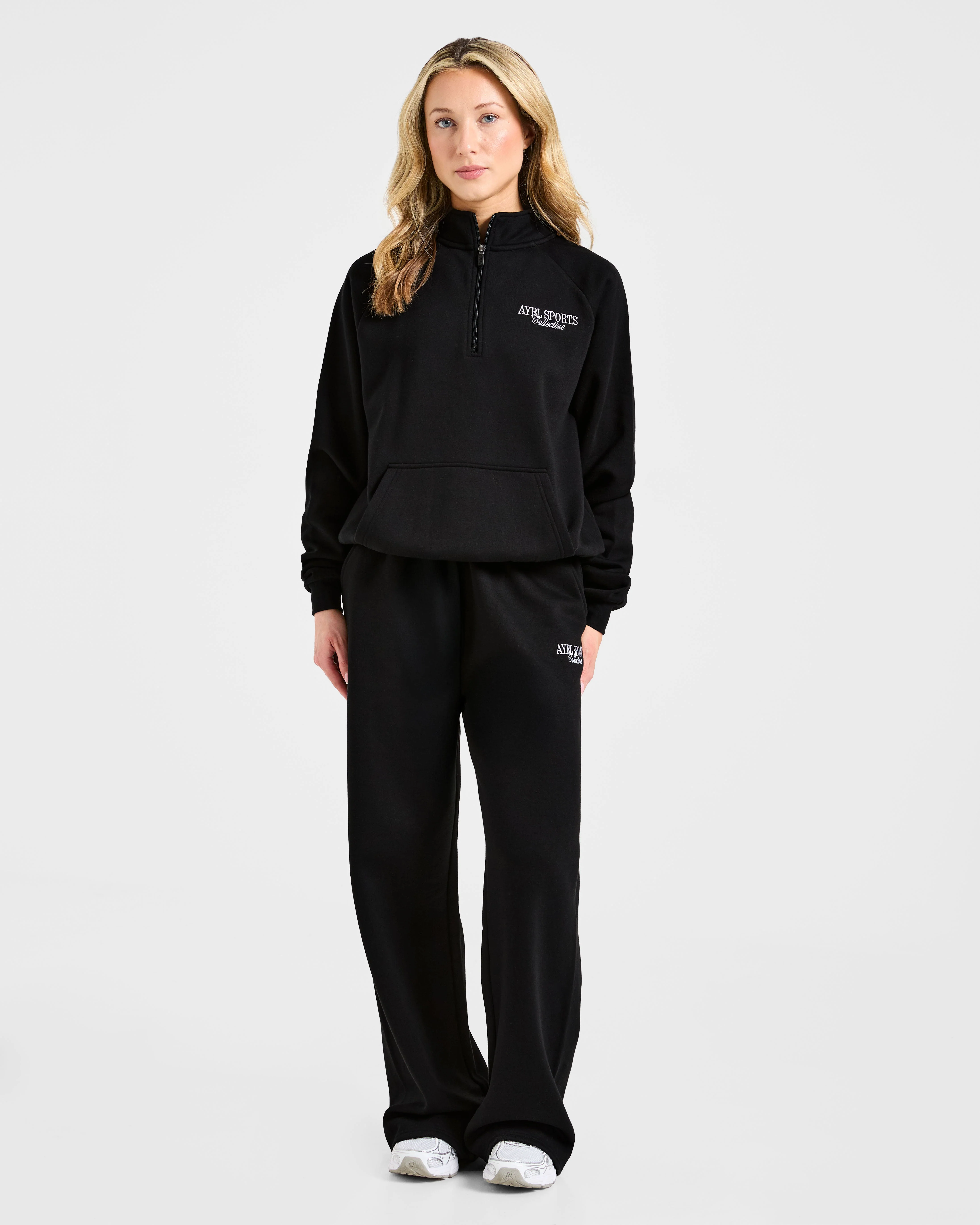 Sports Collective Oversized 1/4 Zip Pullover - Black - Image 3