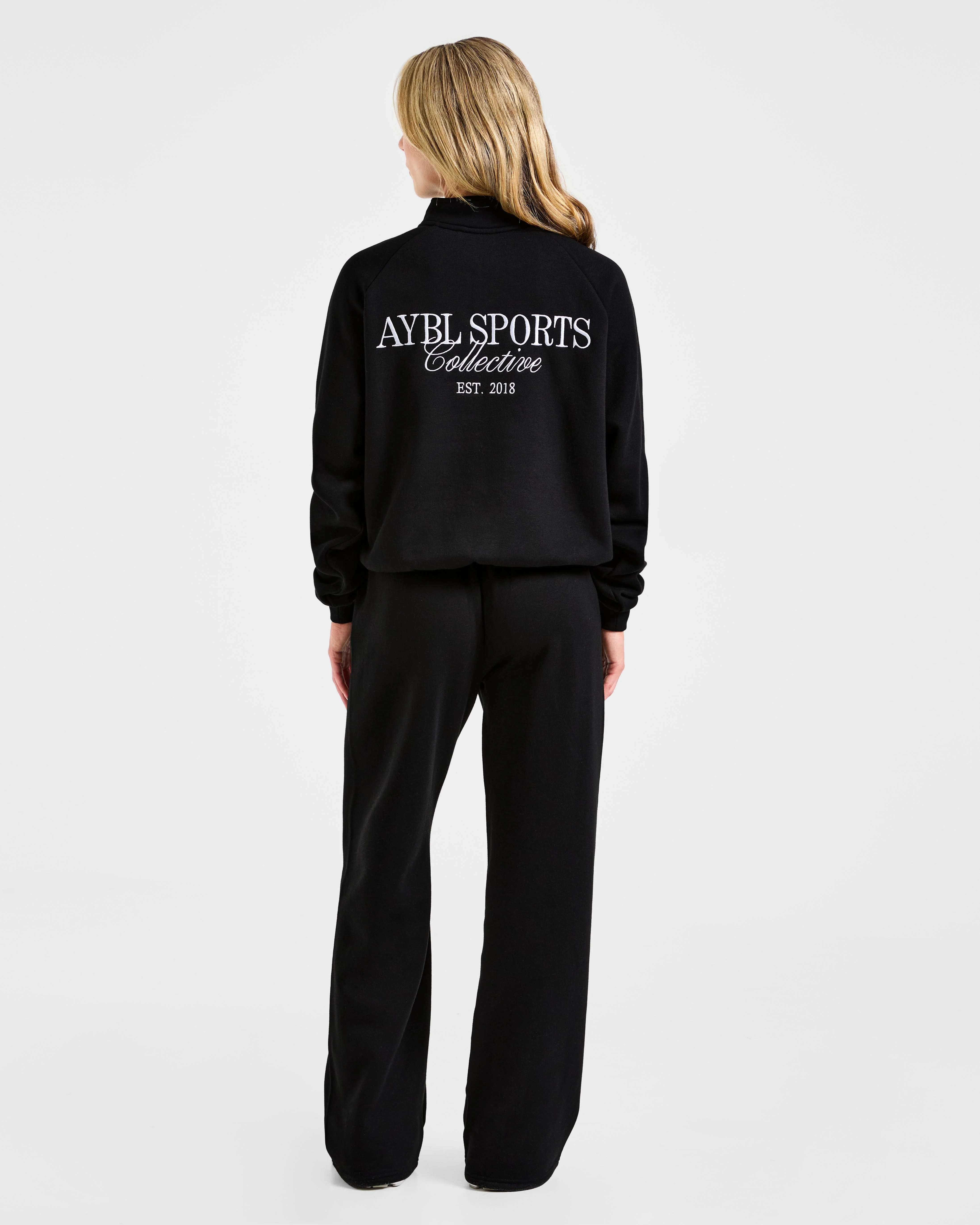 Sports Collective Oversized 1/4 Zip Pullover - Black - Image 4