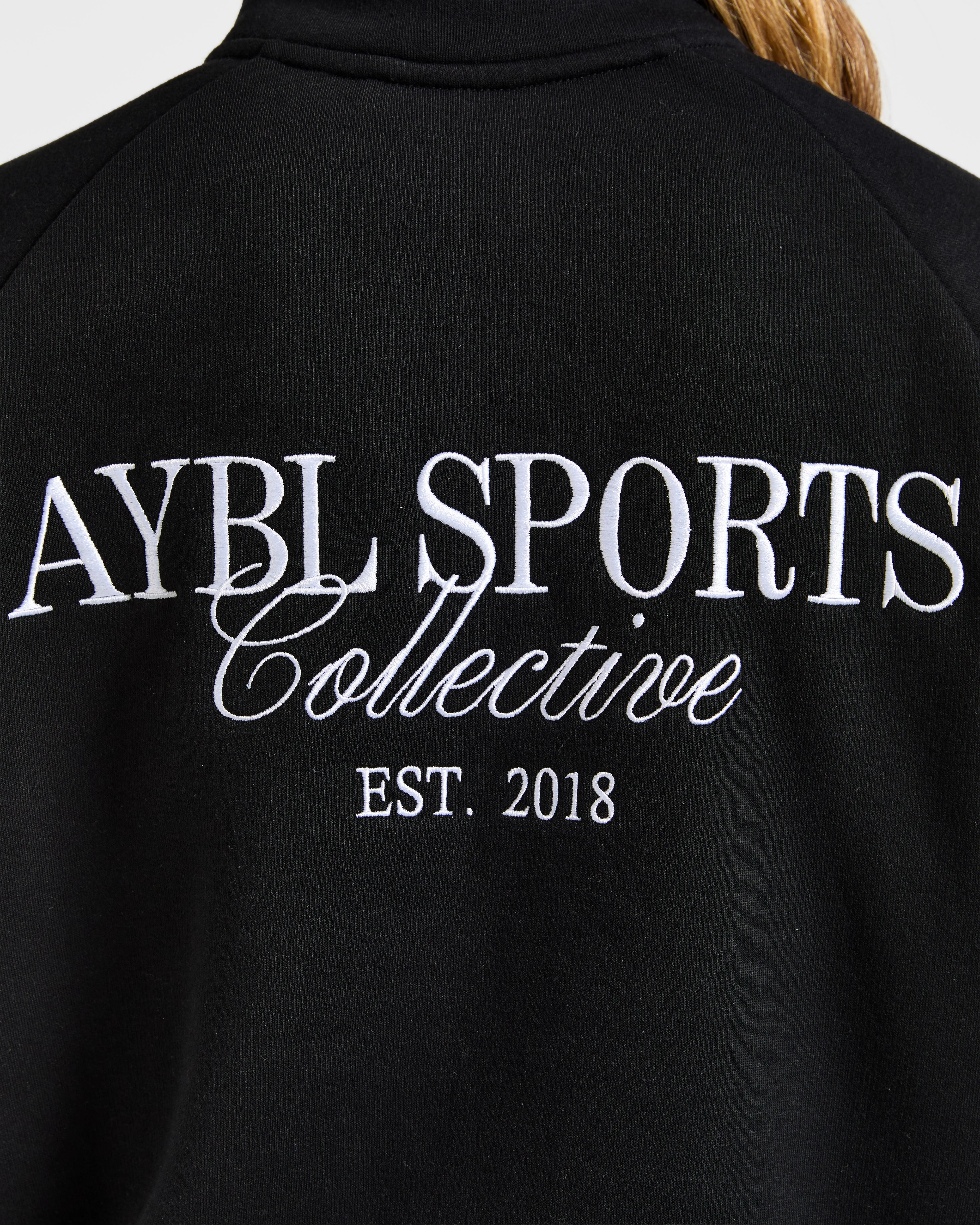 Sports Collective Oversized 1/4 Zip Pullover - Black - Image 6