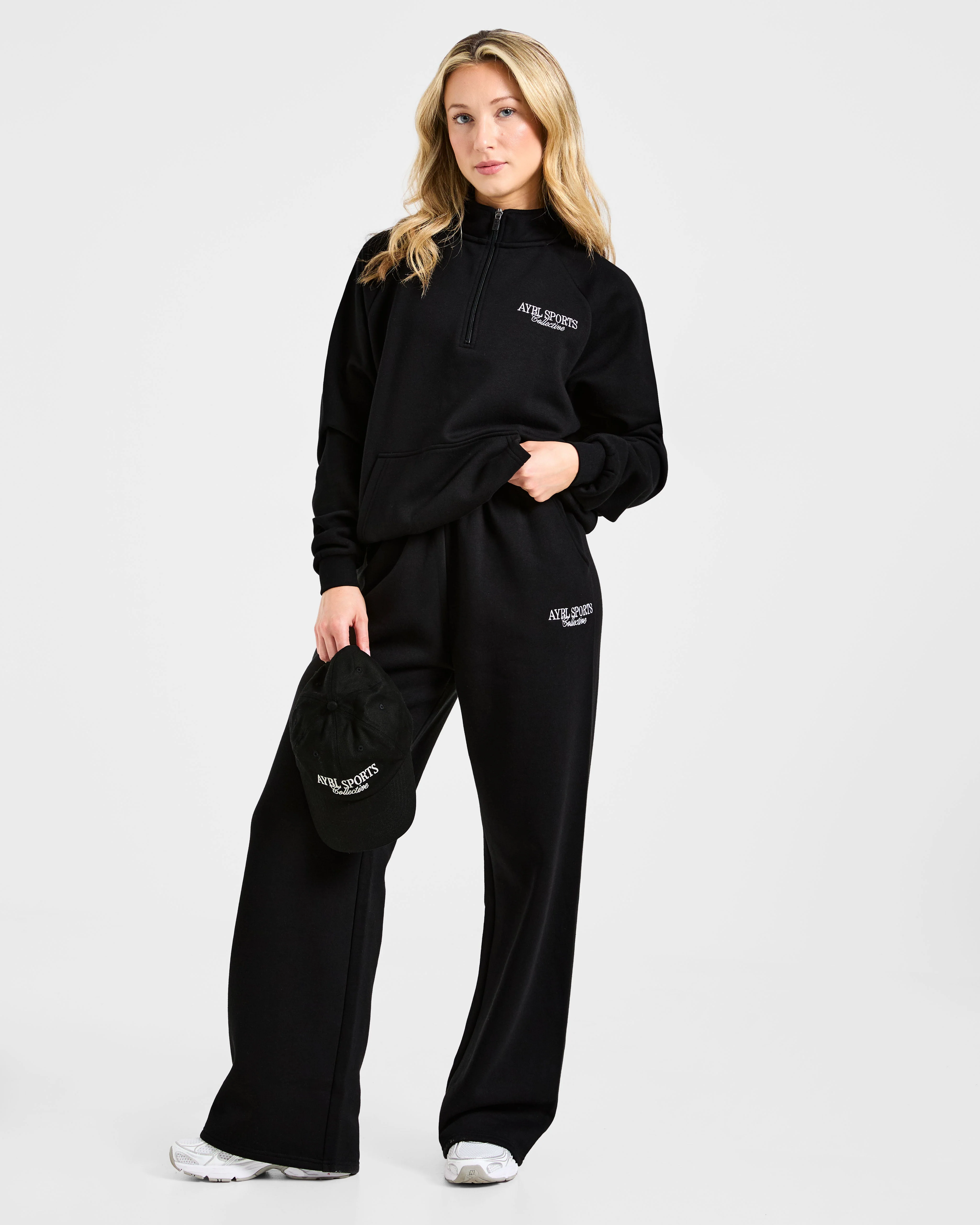 Sports Collective Oversized 1/4 Zip Pullover - Black - Image 7