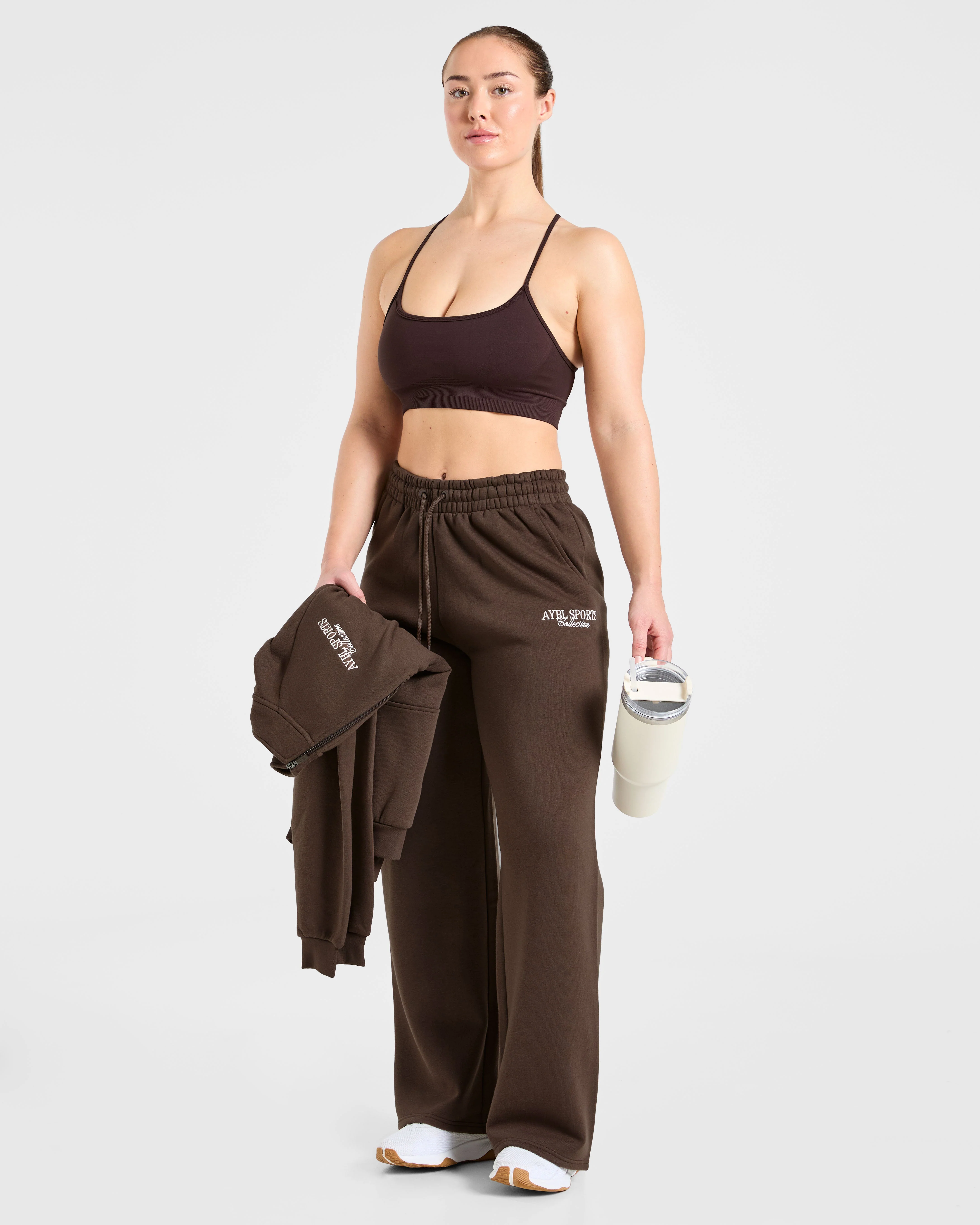 Sports Collective Oversized Hoodie - Brown - Image 8