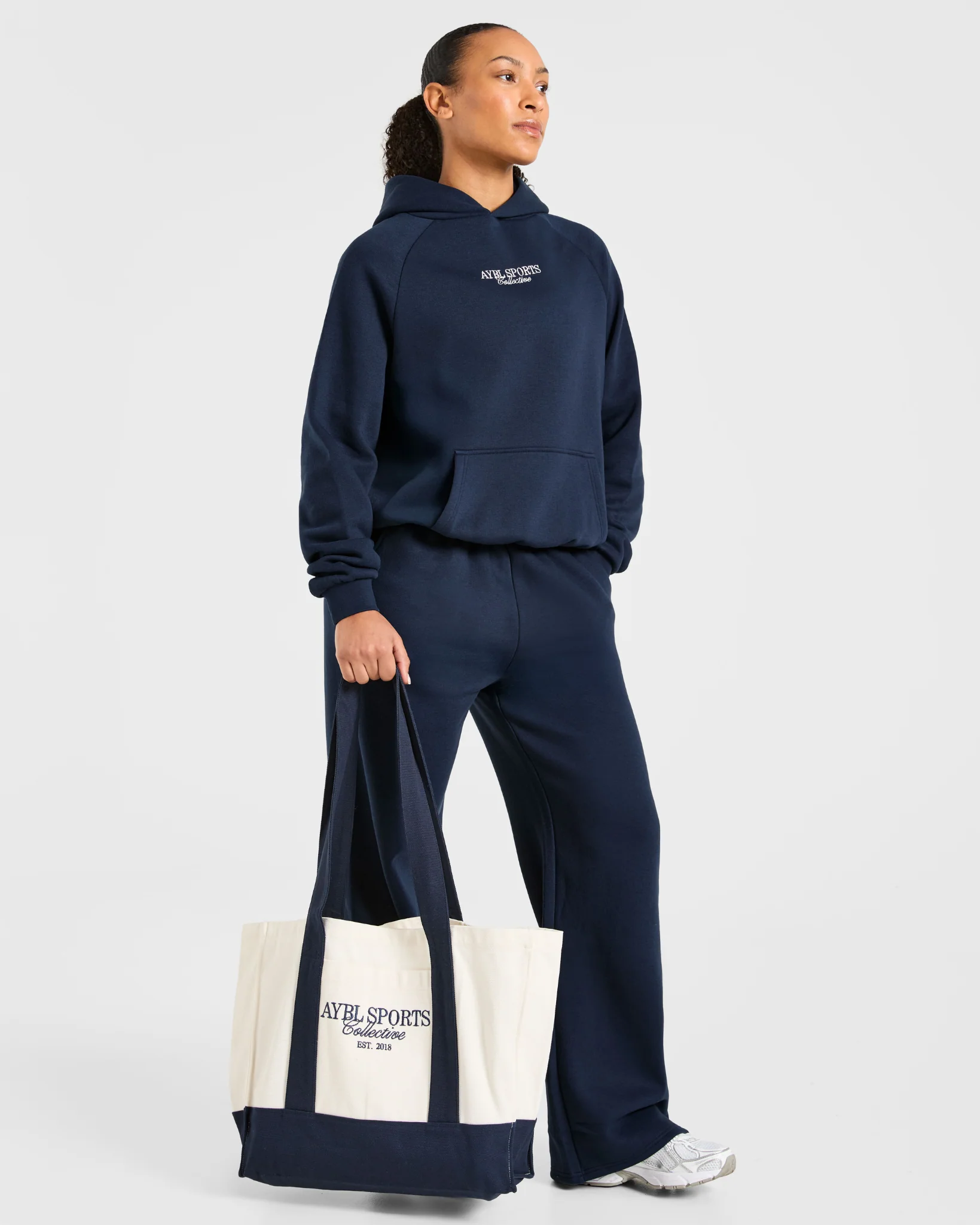 Sports Collective Oversized Hoodie - True Navy - Image 8
