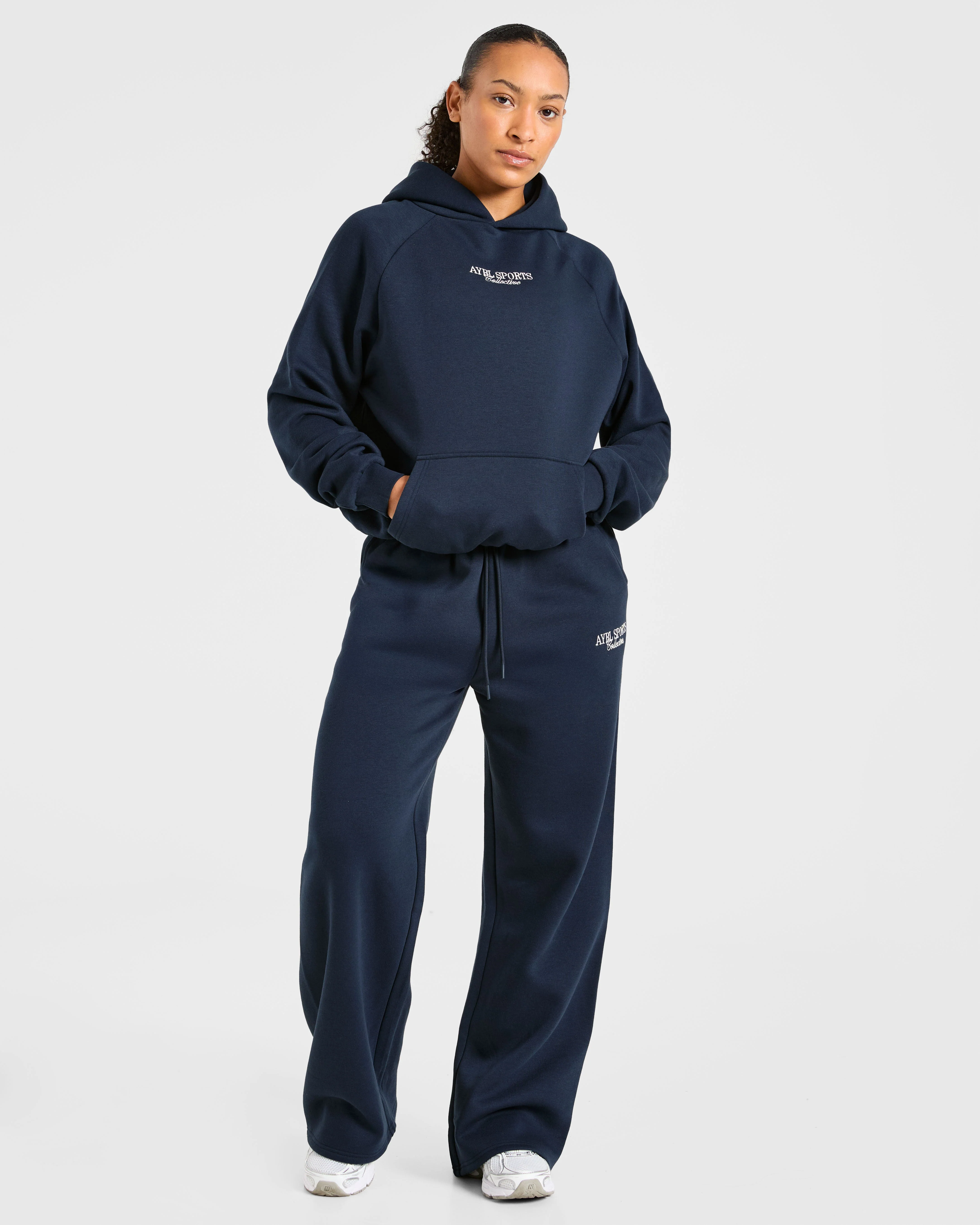Sports Collective Oversized Straight Leg Joggers - True Navy - Image 7